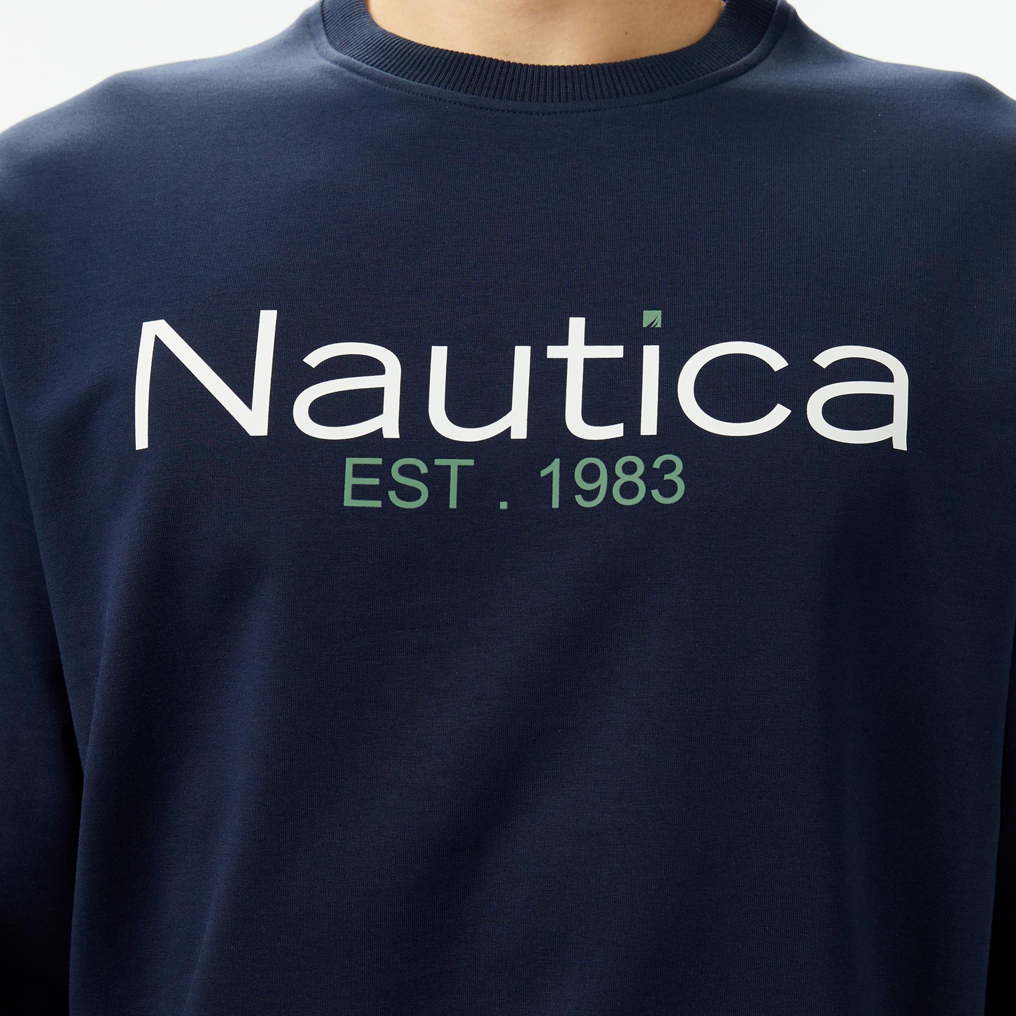 Nautica Erkek Lacivert Regular Fit Sweatshirt