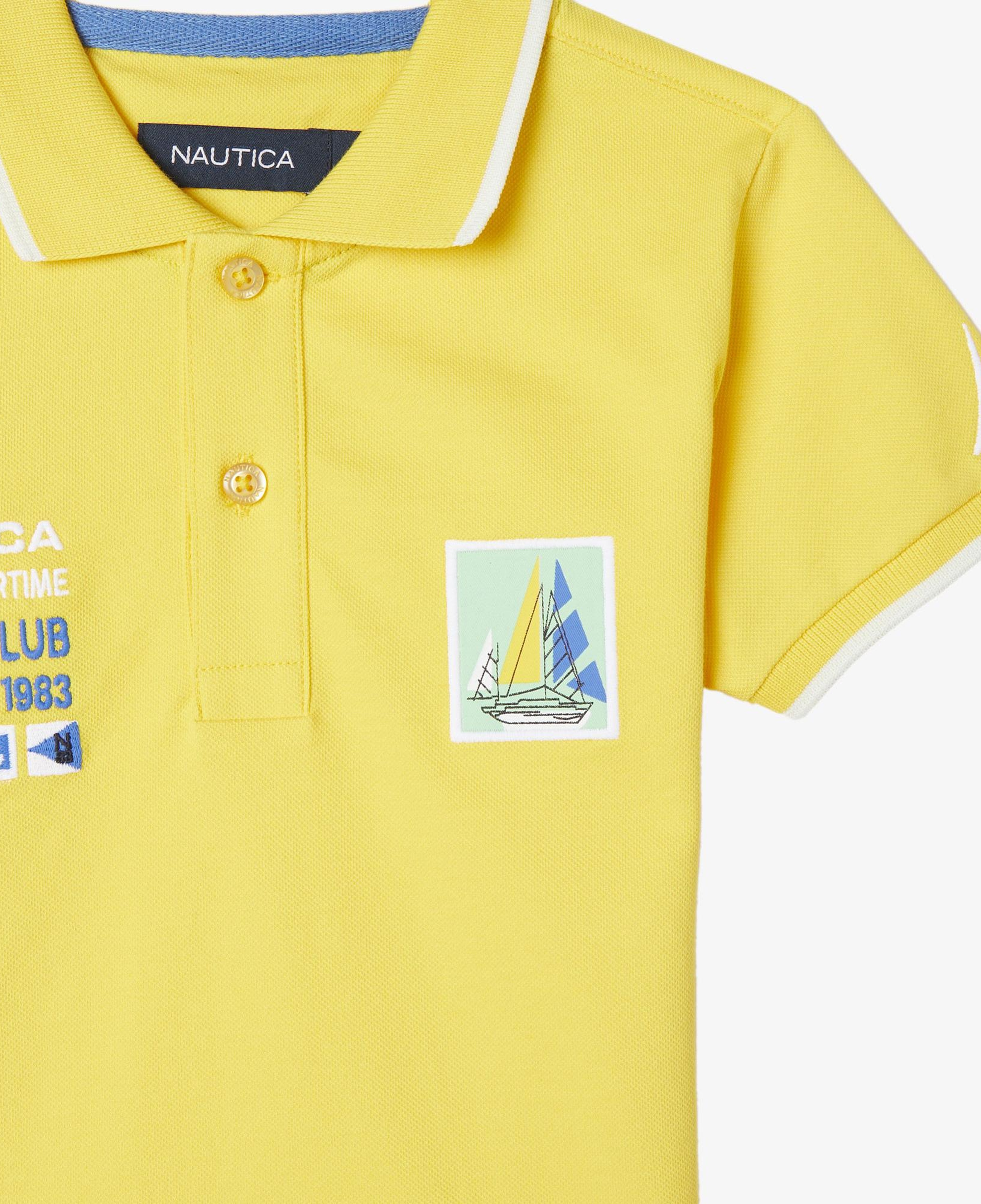 Nautica Erkek Çocuk Sarı Regular Fit Polo Yaka T-Shirt