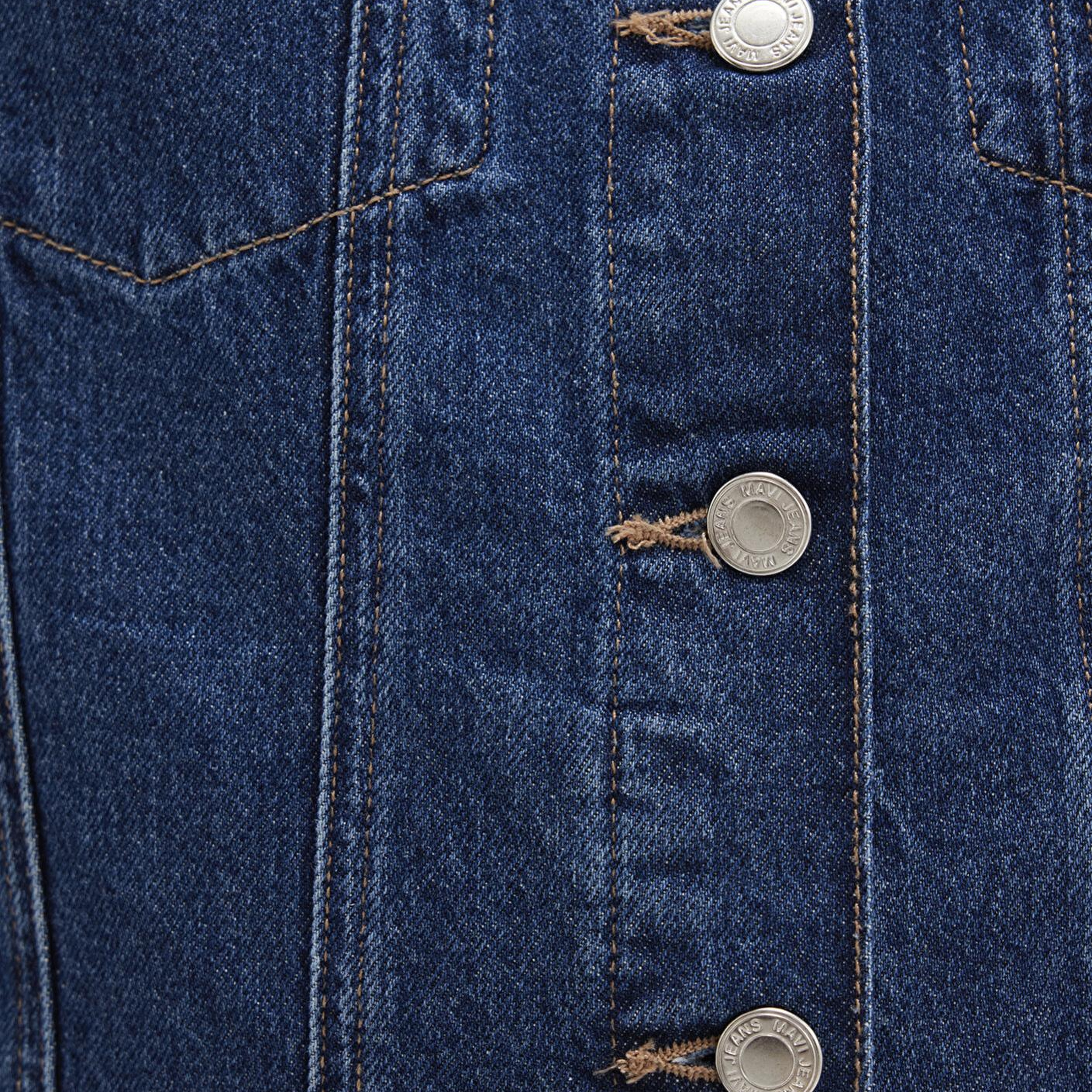 Mavi Karla 90lar Koyu Mavi Jean Ceket 110154-91001