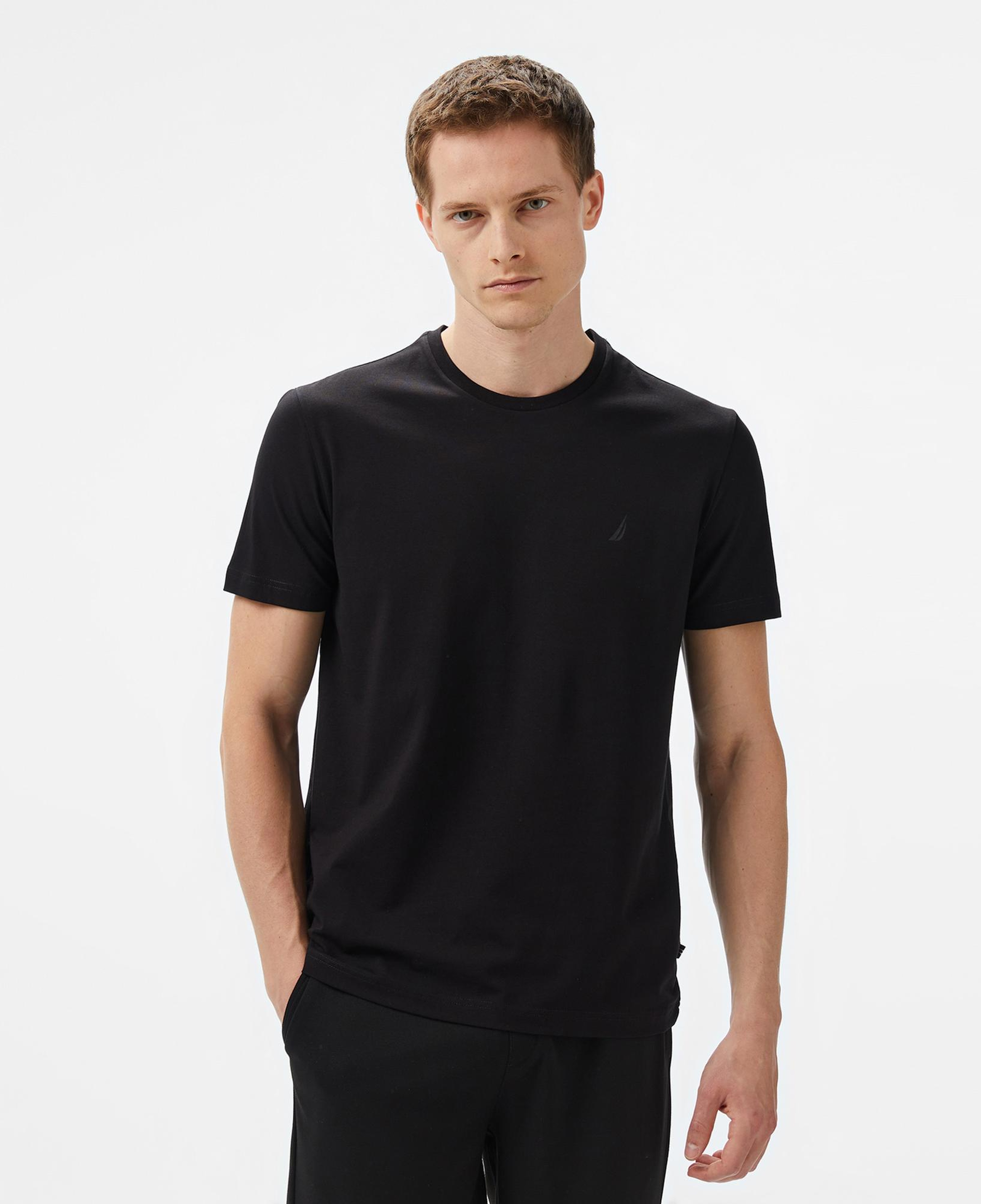 Nautica Erkek Siyah Regular Fit T-Shirt
