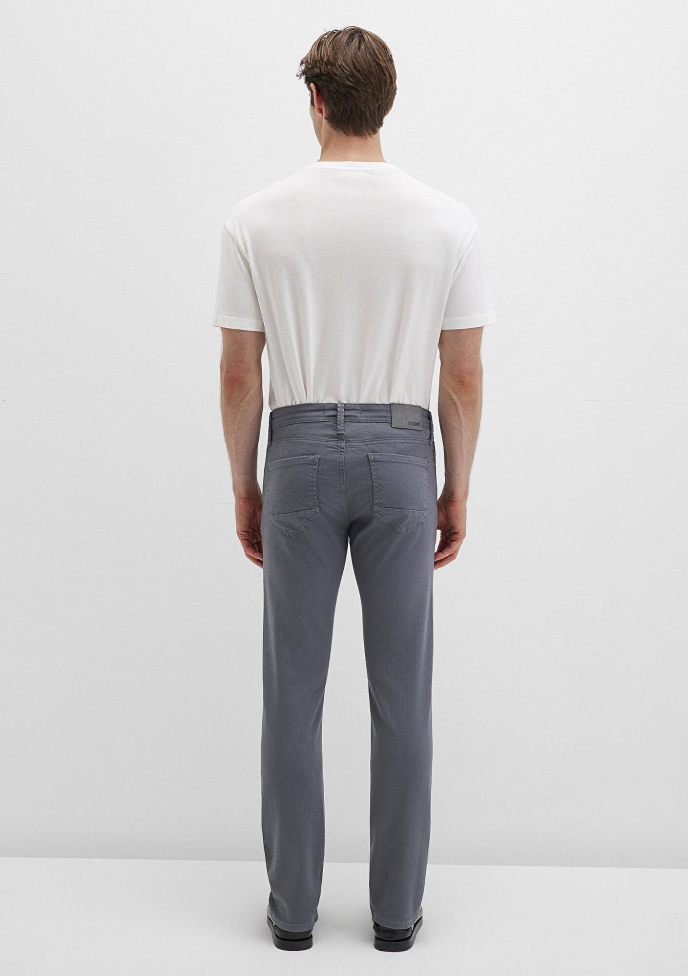 Mavi Jake Sisli Gri Gabardin Pantolon 0042290683