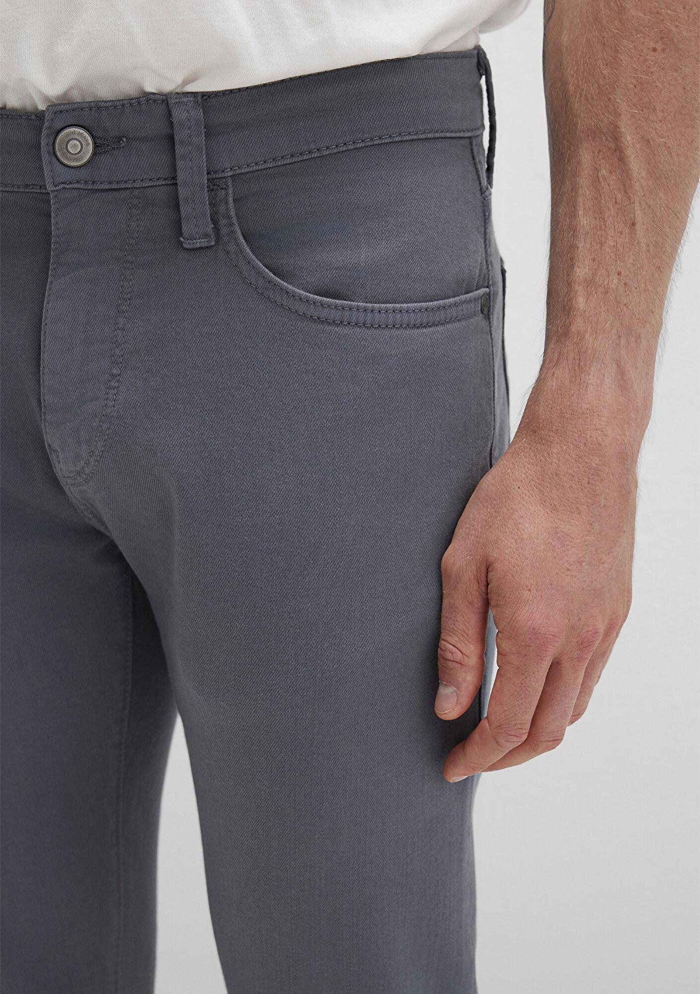 Mavi Jake Sisli Gri Gabardin Pantolon 0042290683