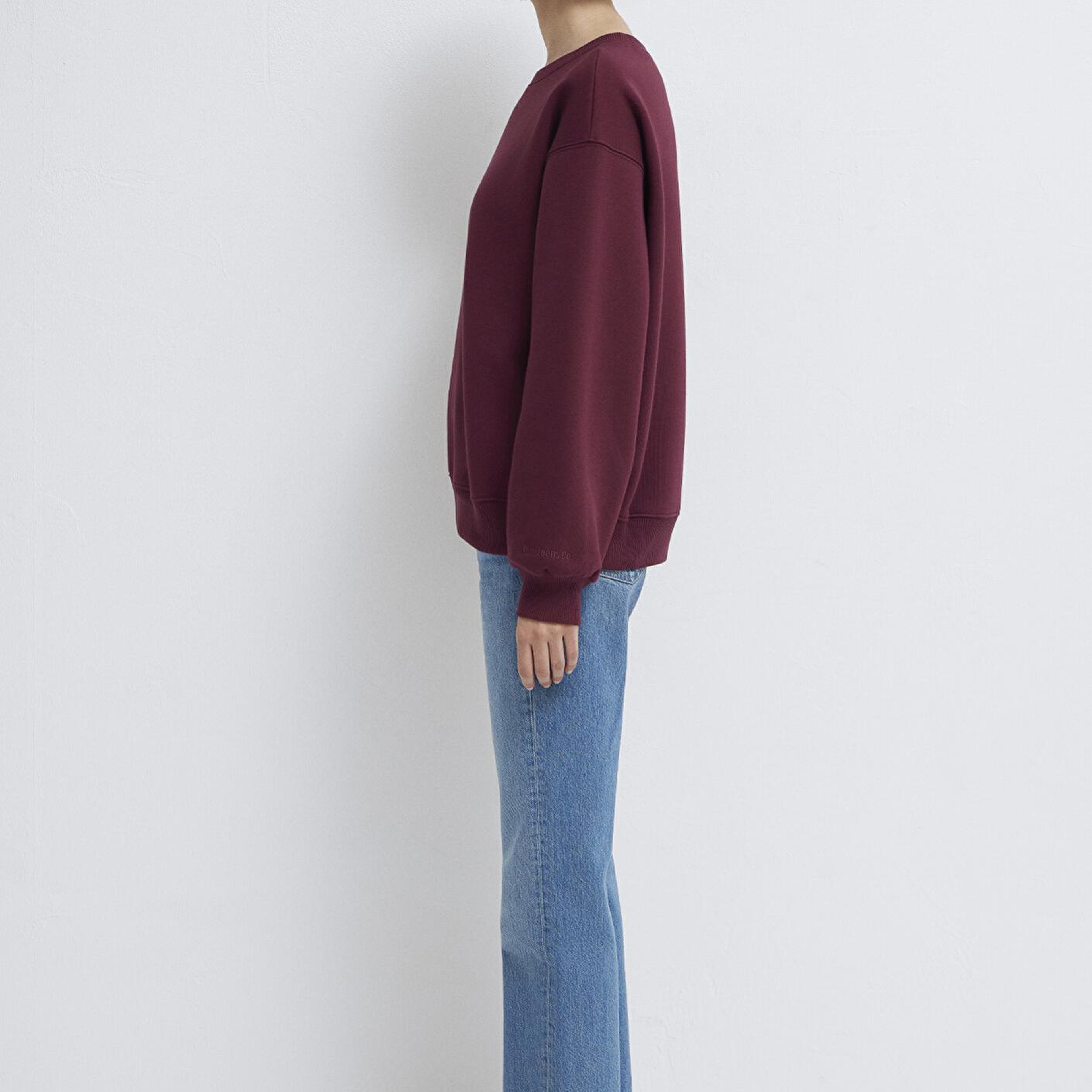 Mavi Bisiklet Yaka Bordo Basic Sweatshirt 1610198-70415