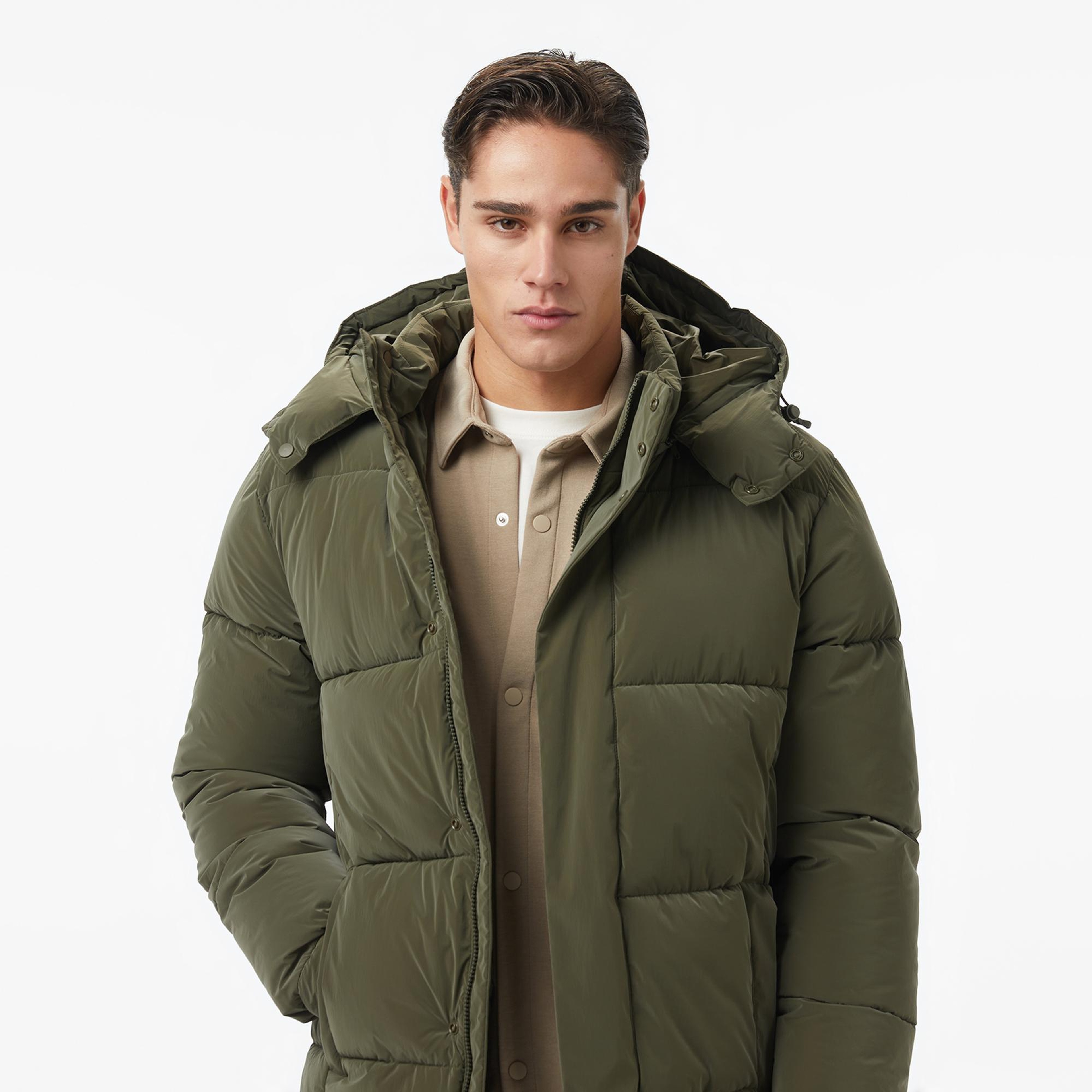 Nautica Erkek Yeşil Regular Fit Mont