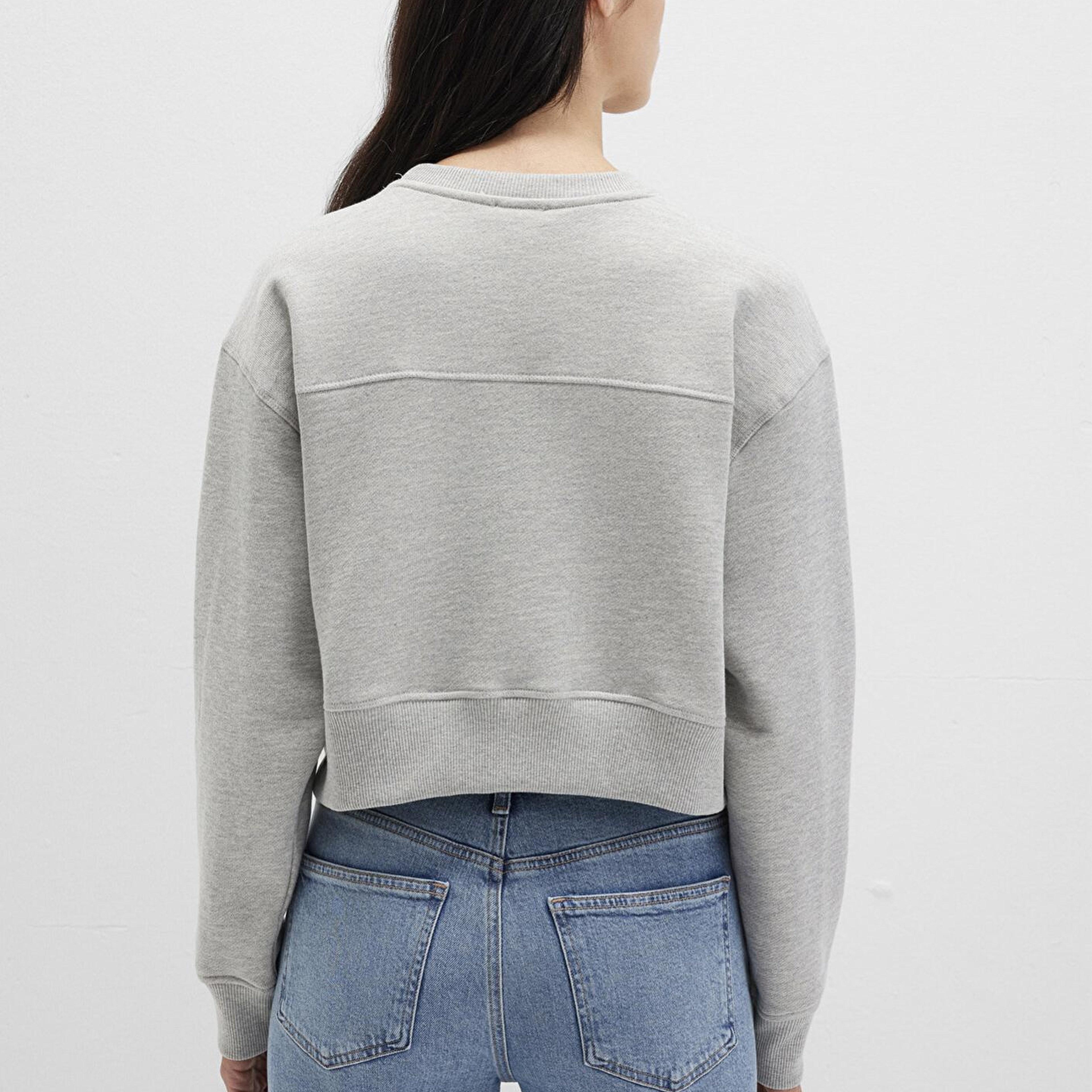Mavi Gri Basic Crop Sweatshirt 1S10389-82816