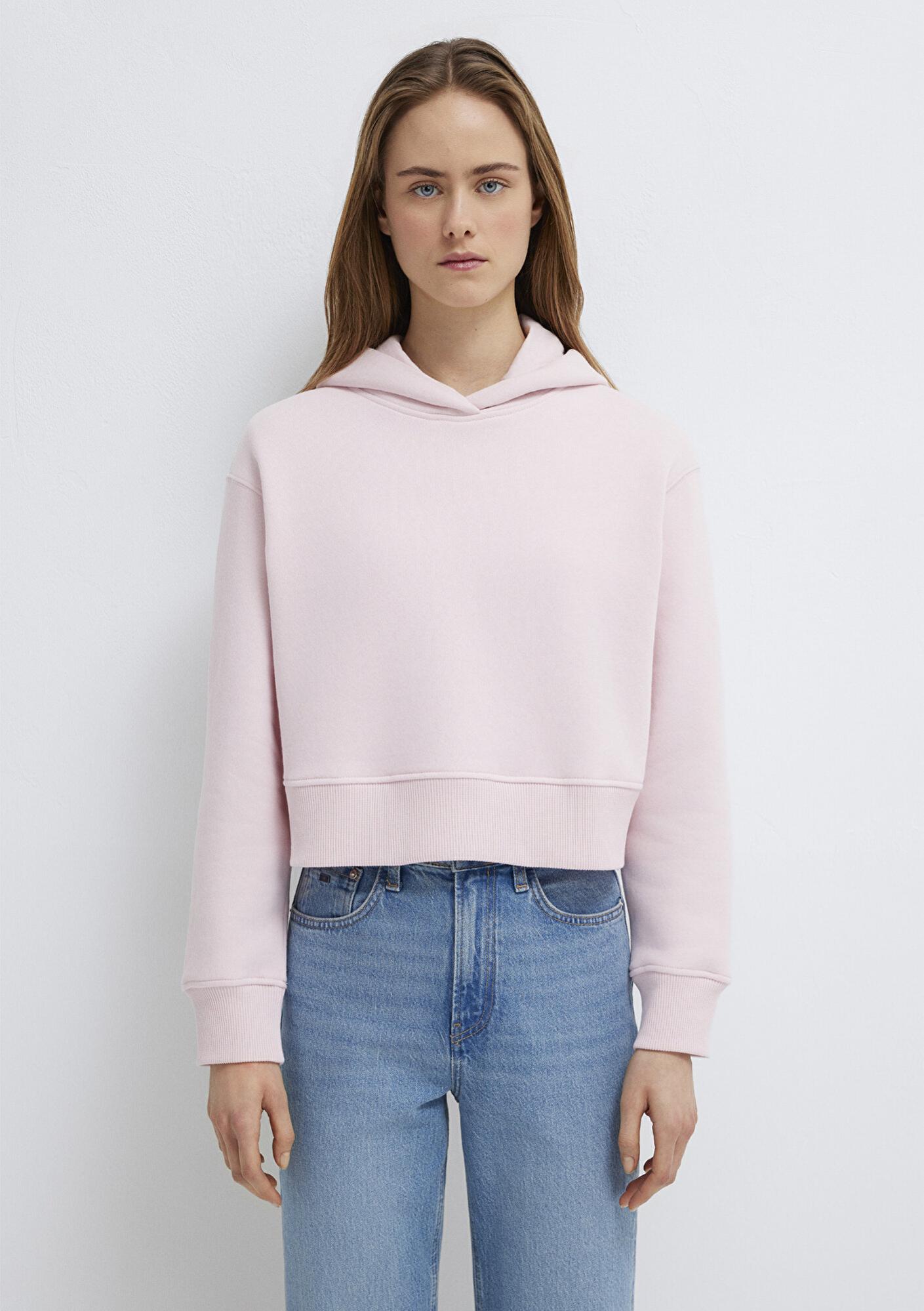 Mavi Kapüşonlu Pembe Sweatshirt 1S10386-71006