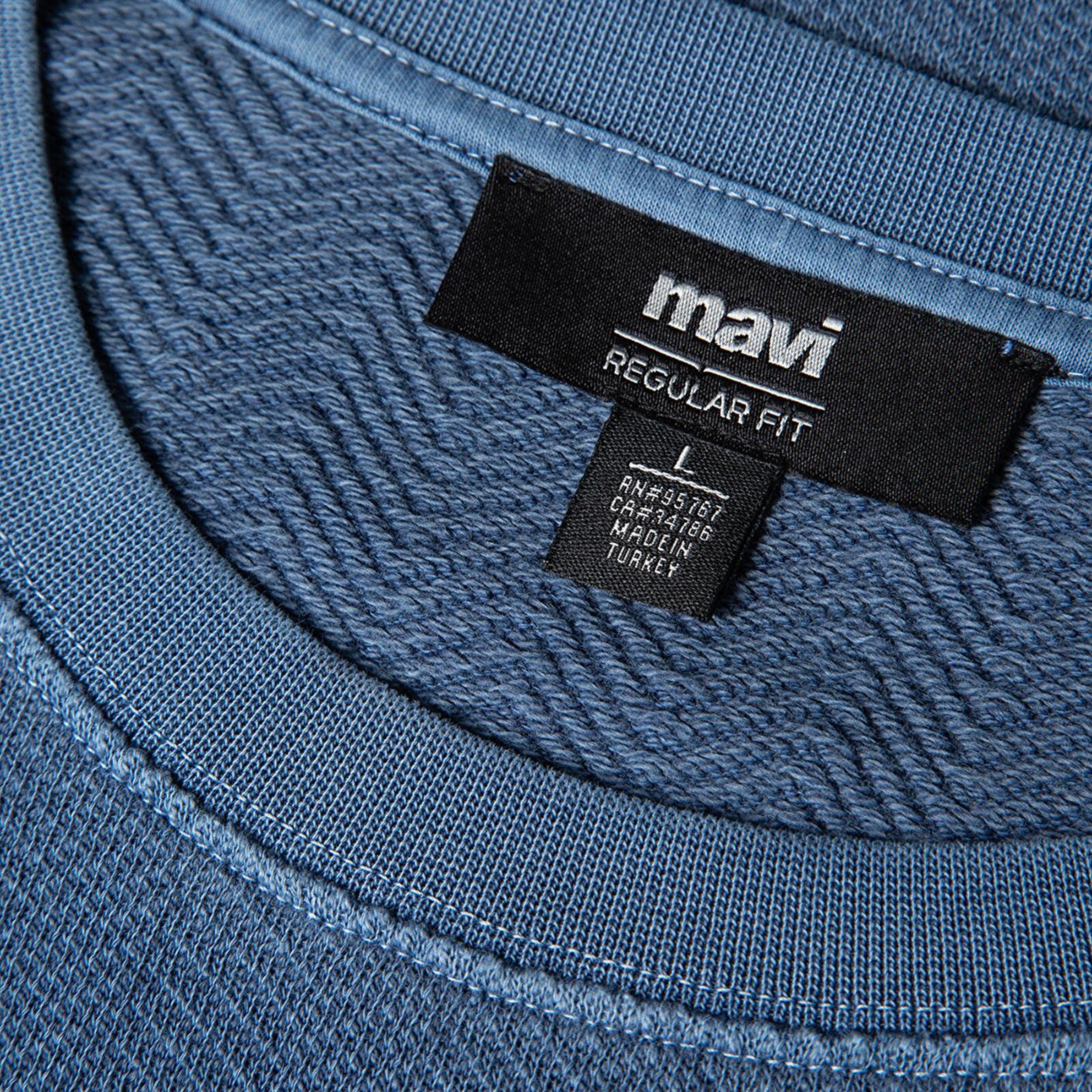 Mavi Bisiklet Yaka Mavi Sweatshirt 0S10369-70497