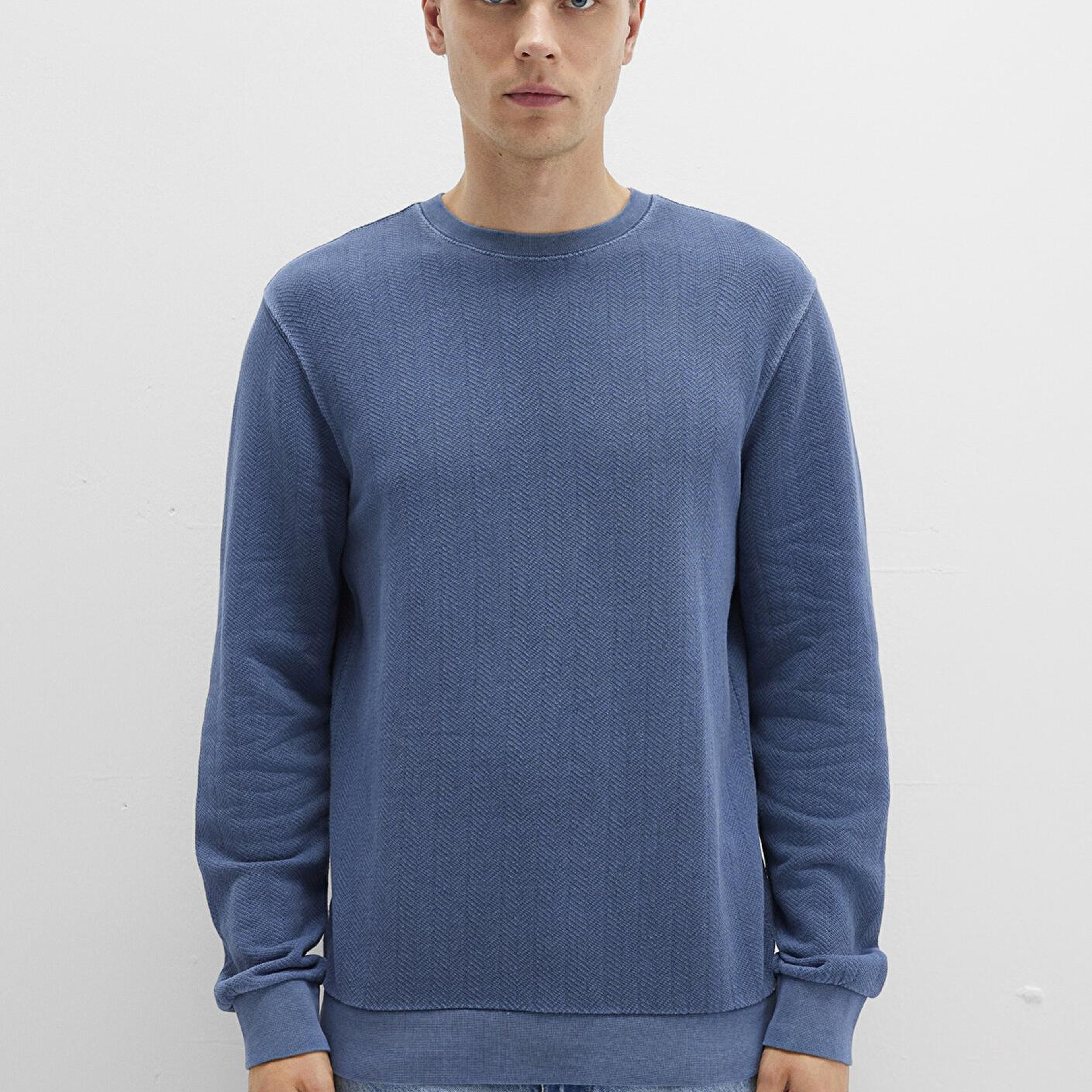 Mavi Bisiklet Yaka Mavi Sweatshirt 0S10369-70497