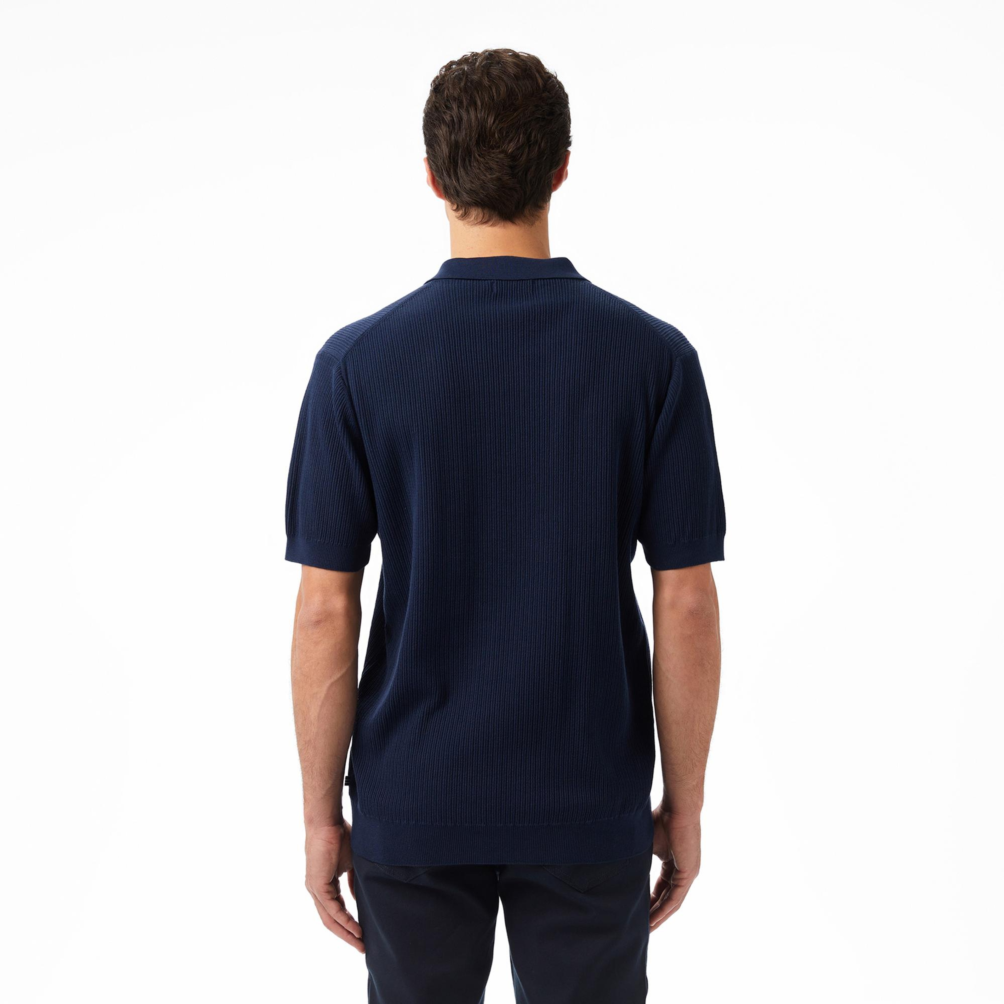 Nautica Erkek Lacivert Regular Fit Kısa Kollu Triko