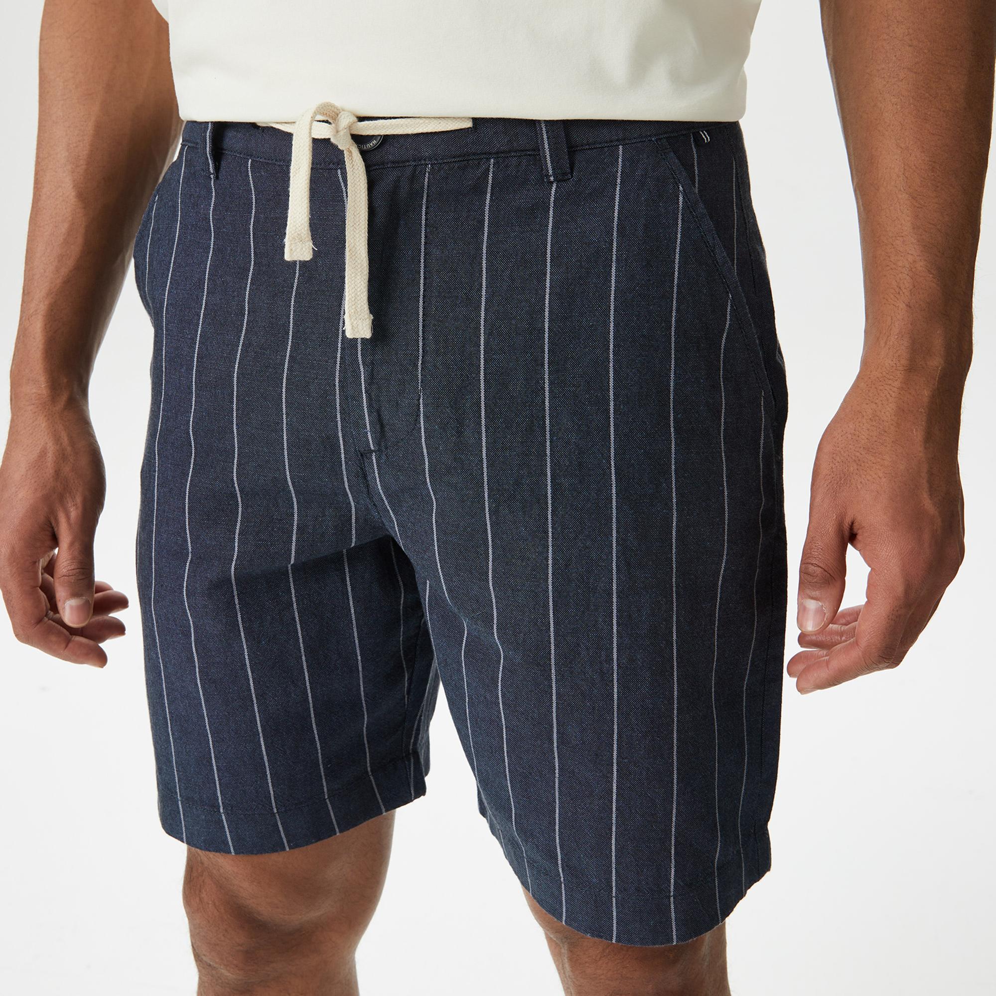 Nautica Erkek Lacivert Classic Fit Bermuda