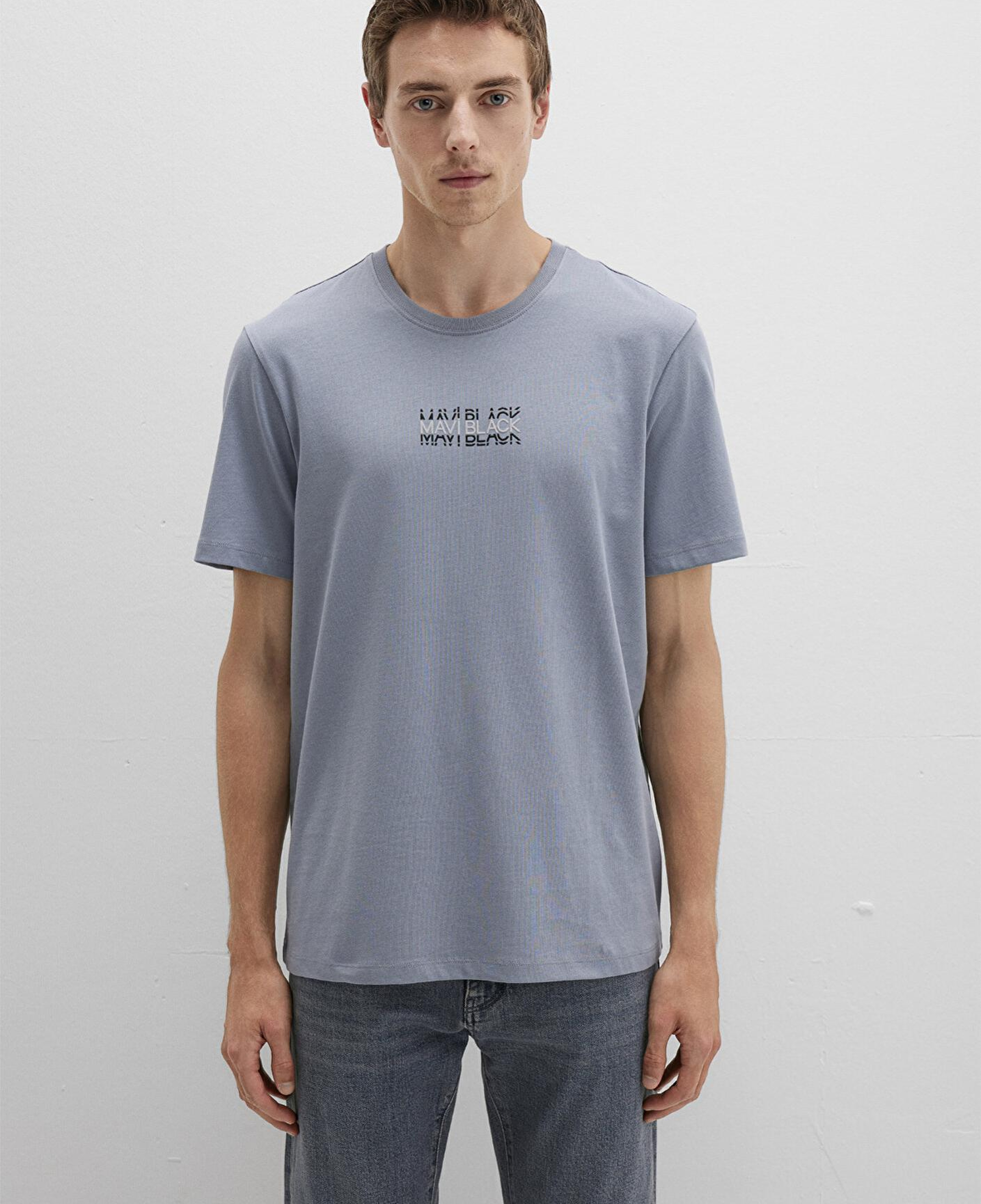 Mavi Mavi Black Baskılı Mavi Tişört Regular Fit / Normal Kesim 0612867-86584