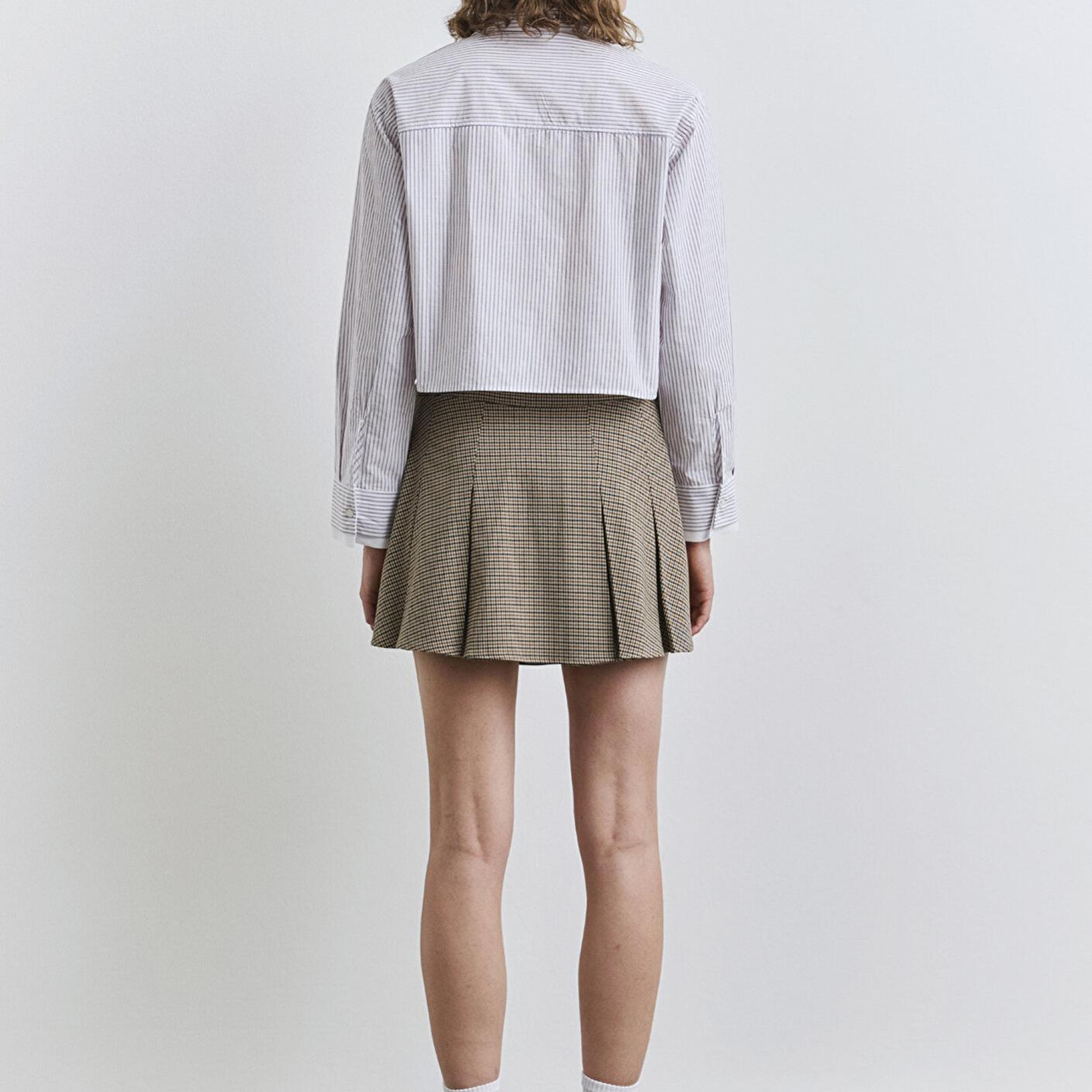 Mavi Pötikare Pileli Mini Etek 1310725-87491