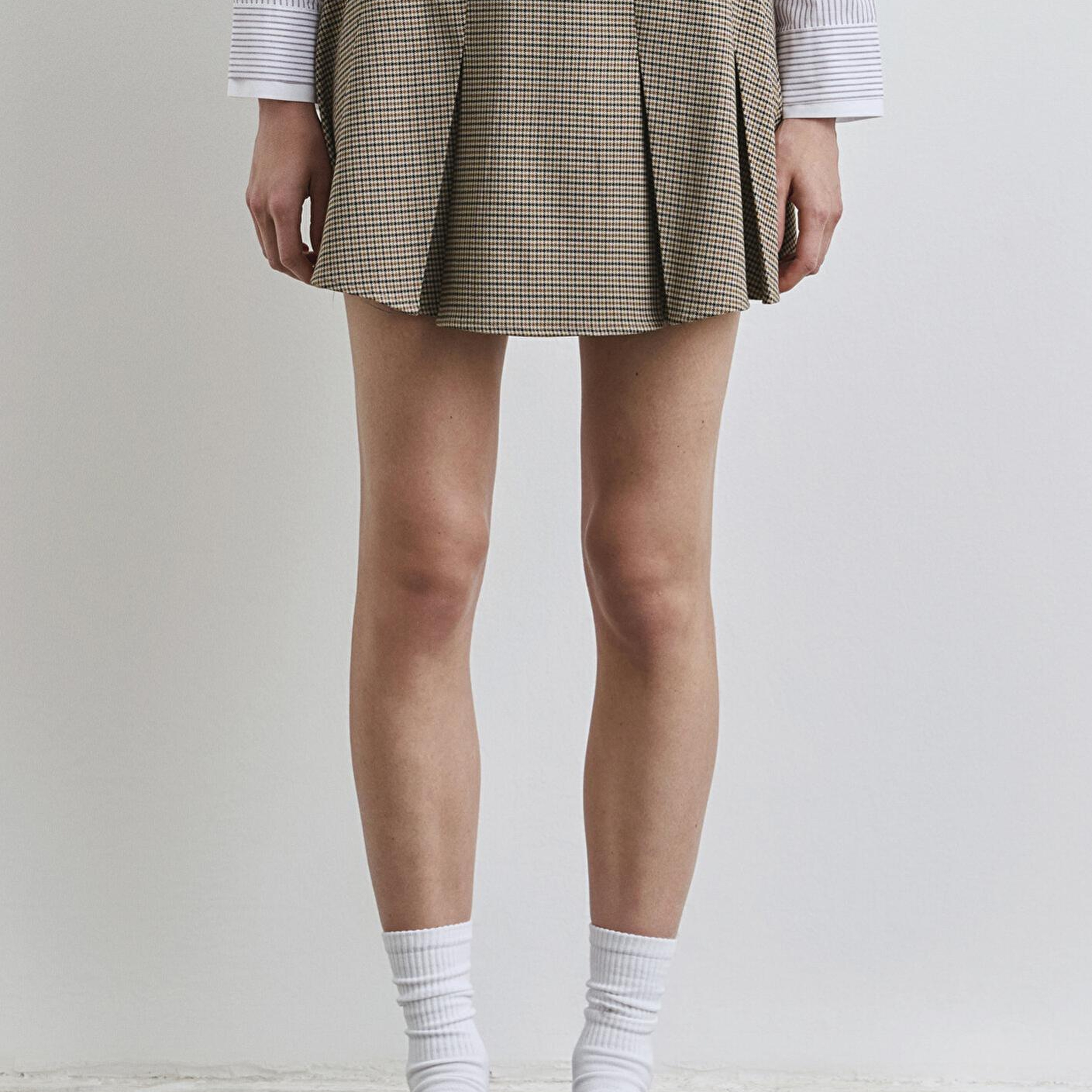 Mavi Pötikare Pileli Mini Etek 1310725-87491