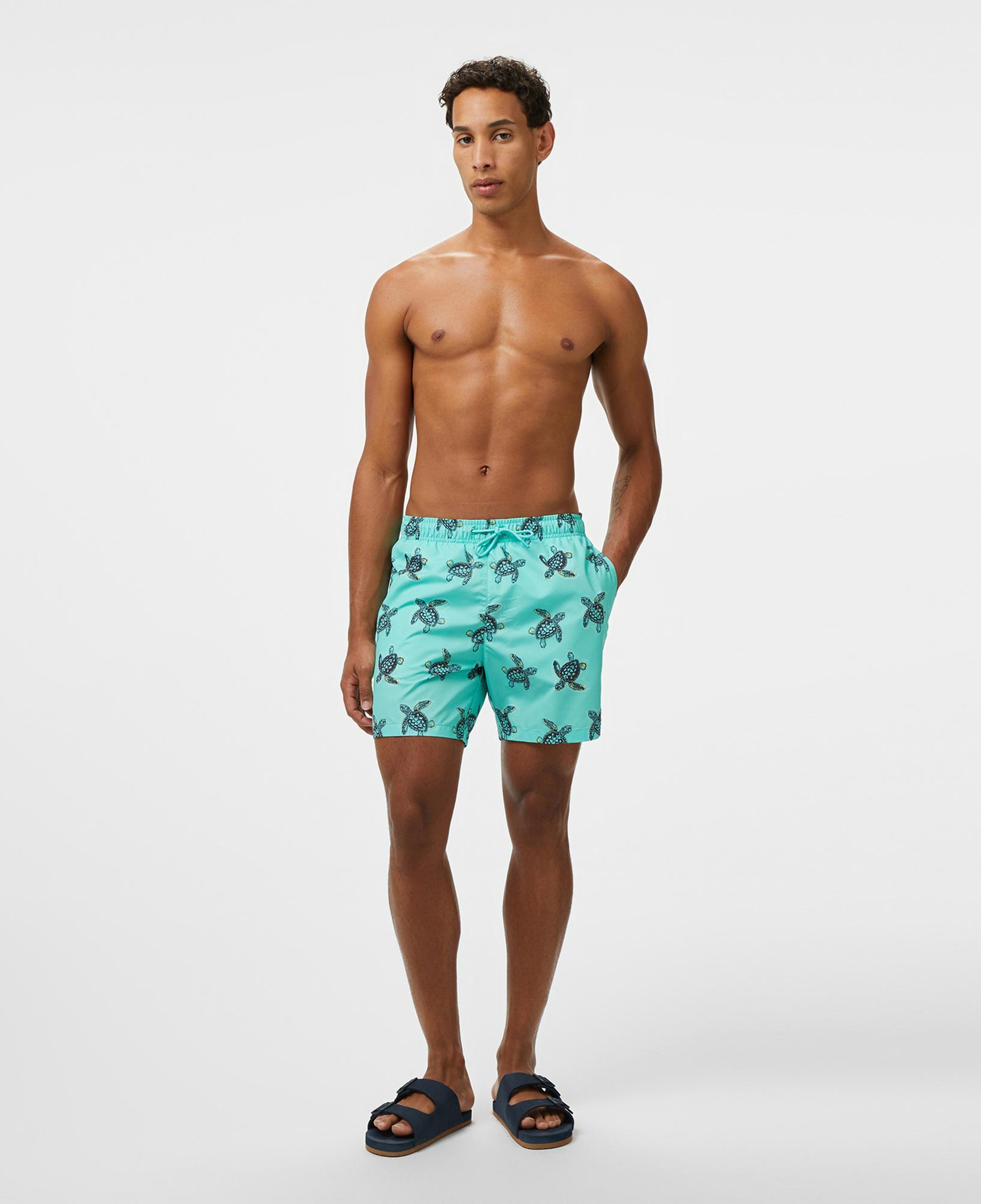 Nautica Erkek Yeşil Regular Fit Deniz Şortu