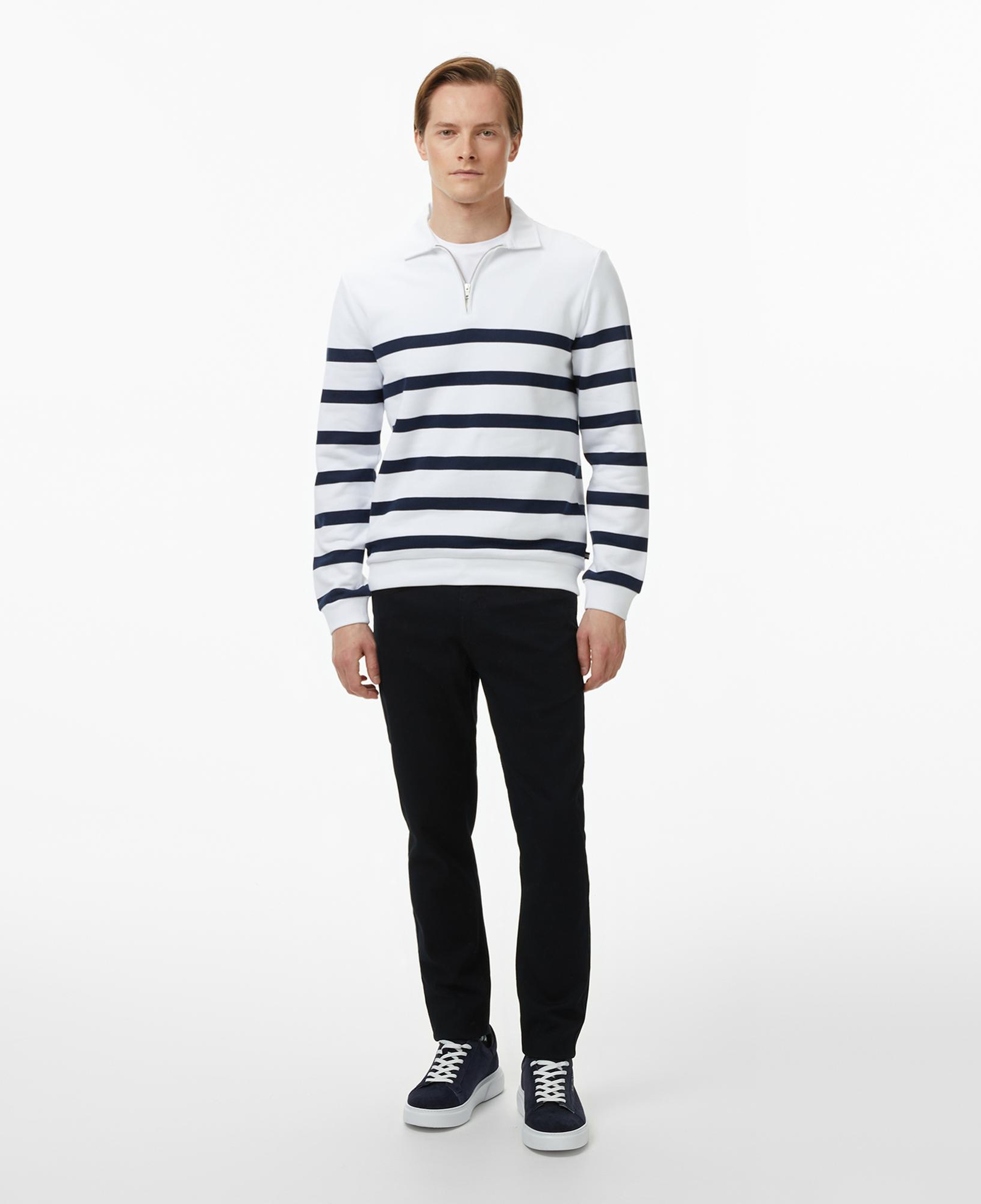 Nautica Erkek Beyaz Regular Fit Uzun Kollu Triko
