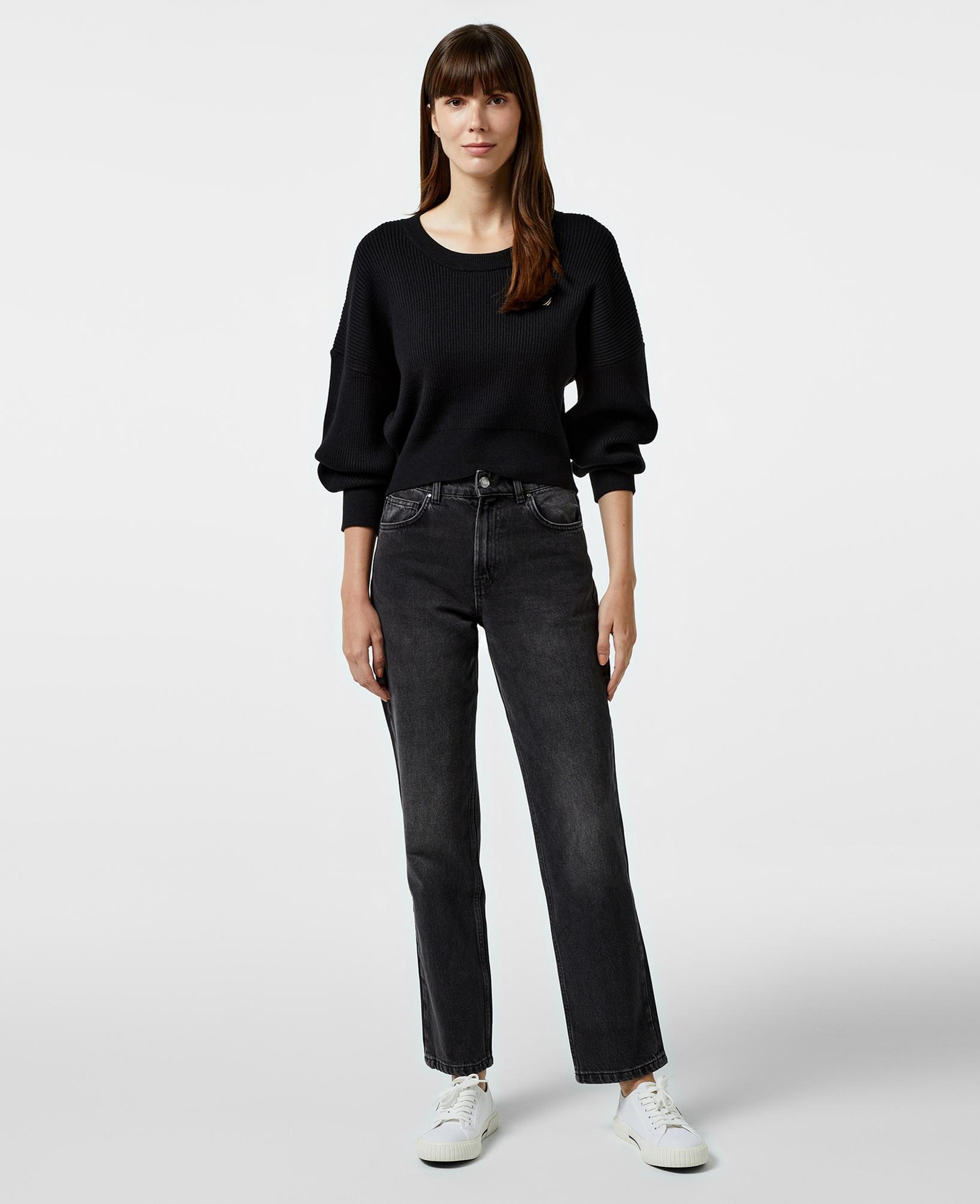 Nautica Kadın Siyah Regular Fit Kazak