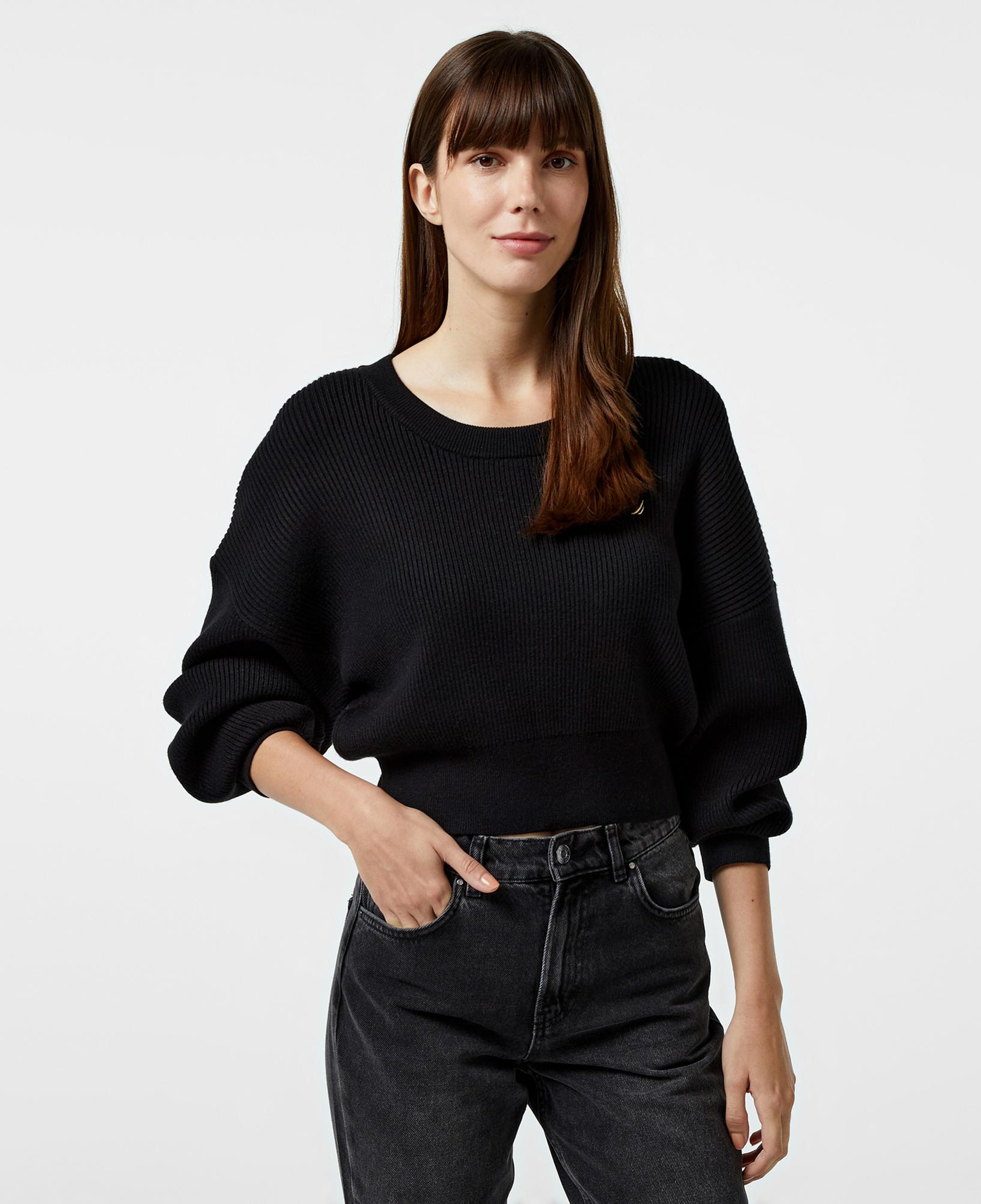 Nautica Kadın Siyah Regular Fit Kazak