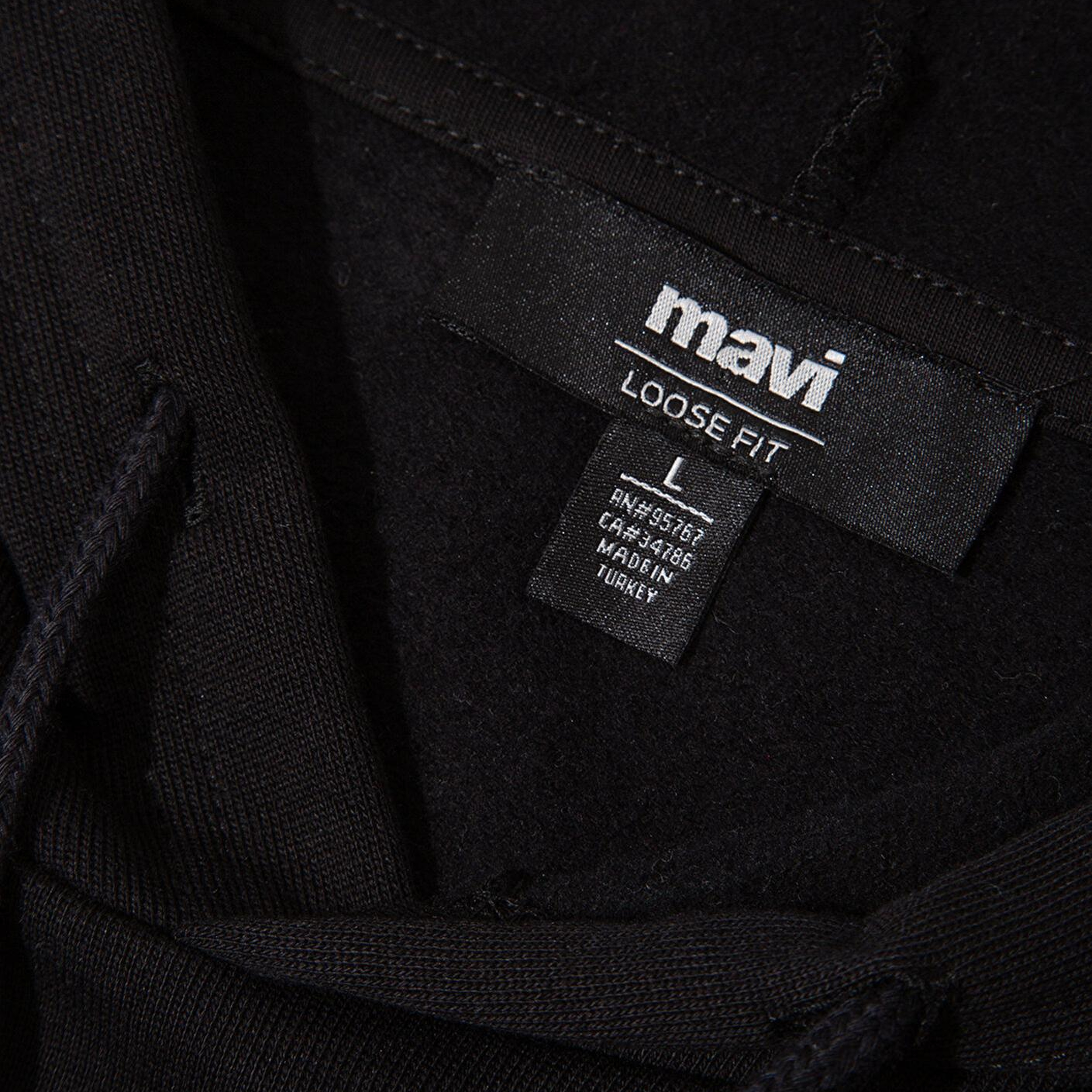 Mavi Mavi Baskılı Kapüşonlu Siyah Sweatshirt 0S10397-900