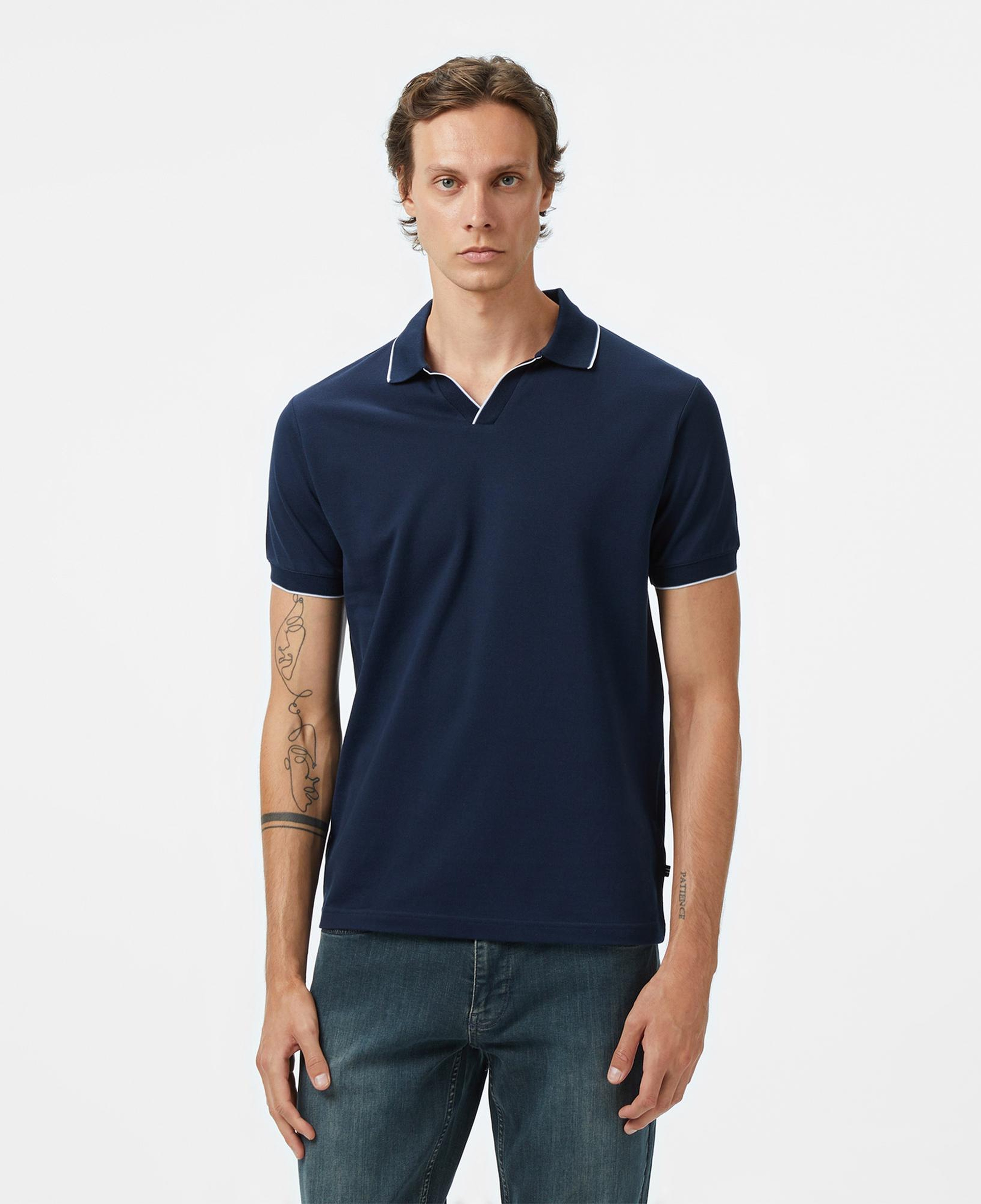 Nautica Erkek Lacivert Classic Fit Polo Yaka T-Shirt
