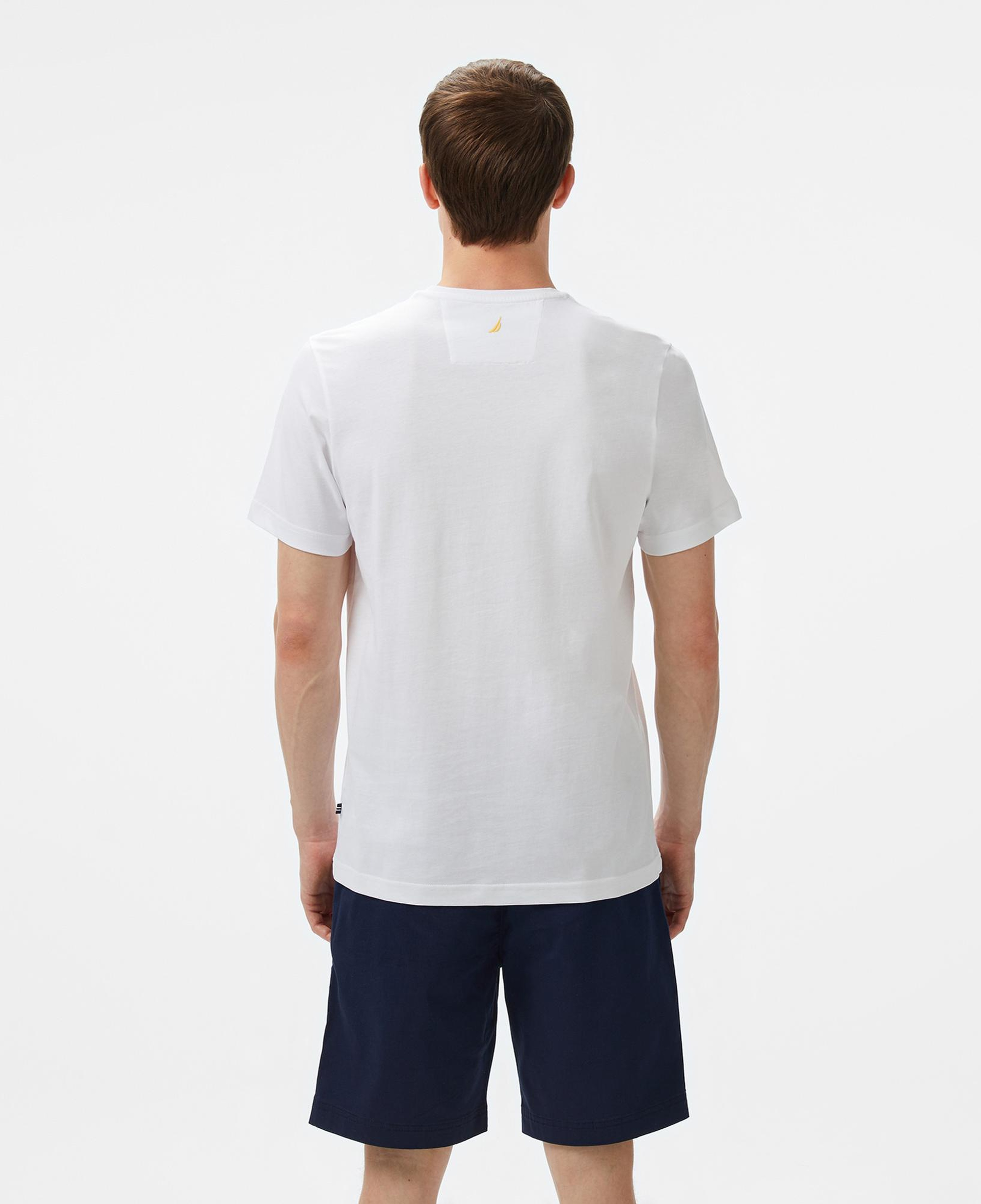 Nautica Erkek Beyaz Regular Fit T-Shirt