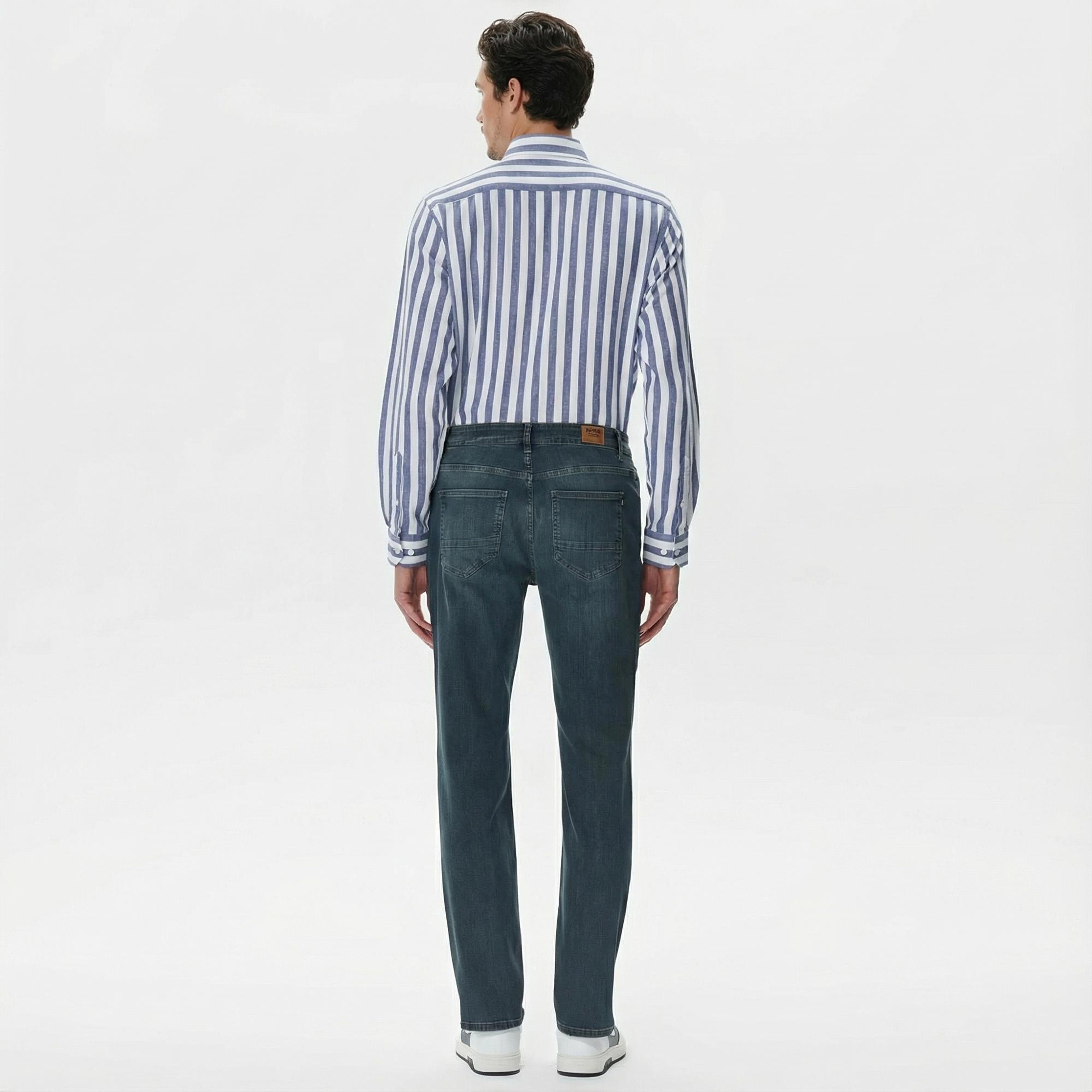Nautica Erkek Lacivert Slim Fit Jean Pantolon