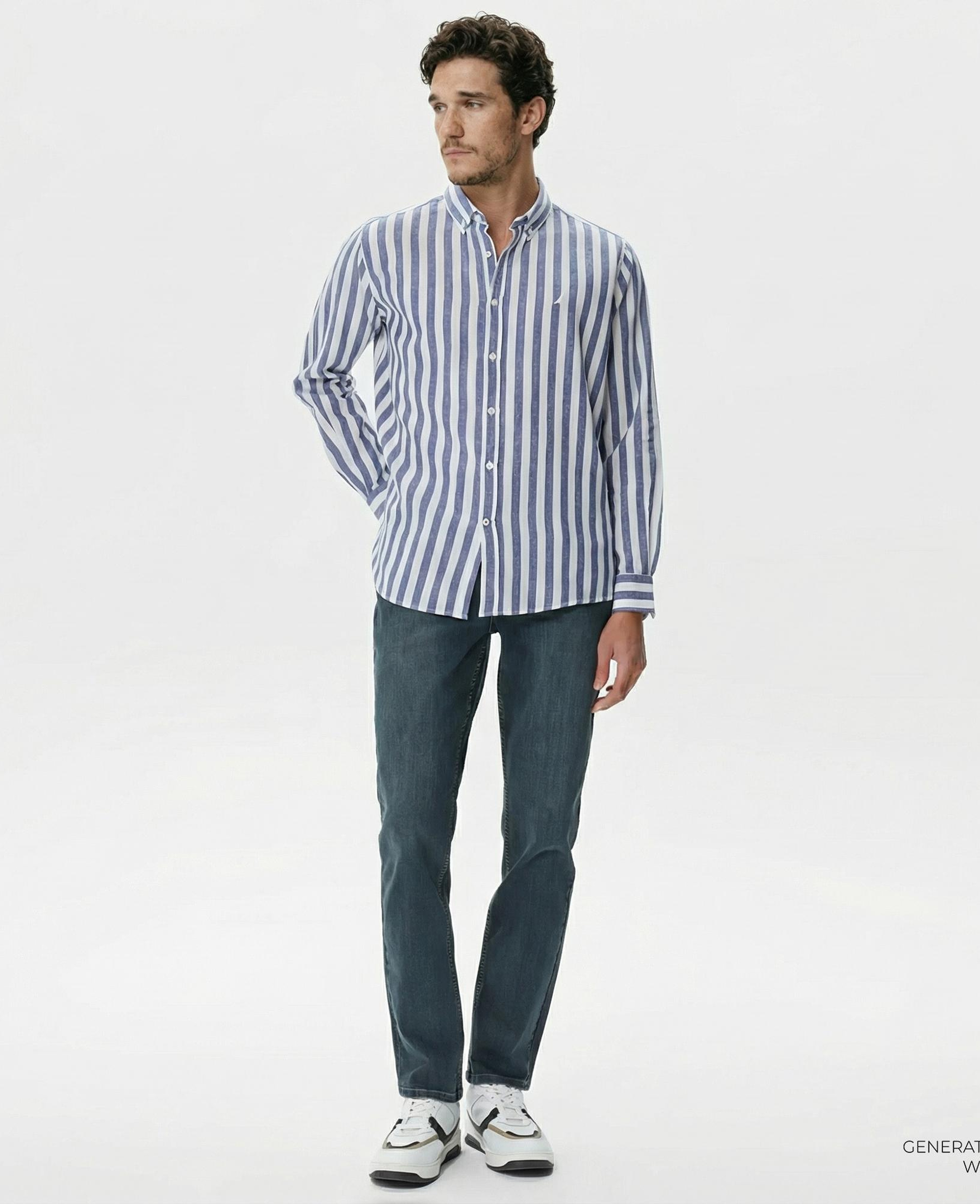 Nautica Erkek Lacivert Slim Fit Jean Pantolon