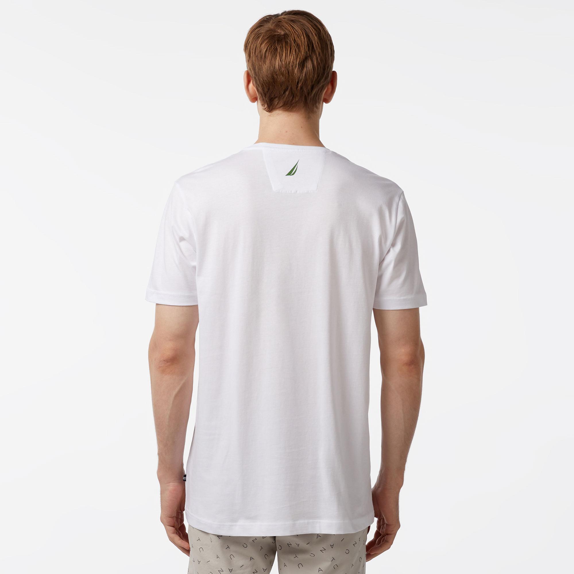 Nautica Erkek Beyaz Standart Fit T-Shirt