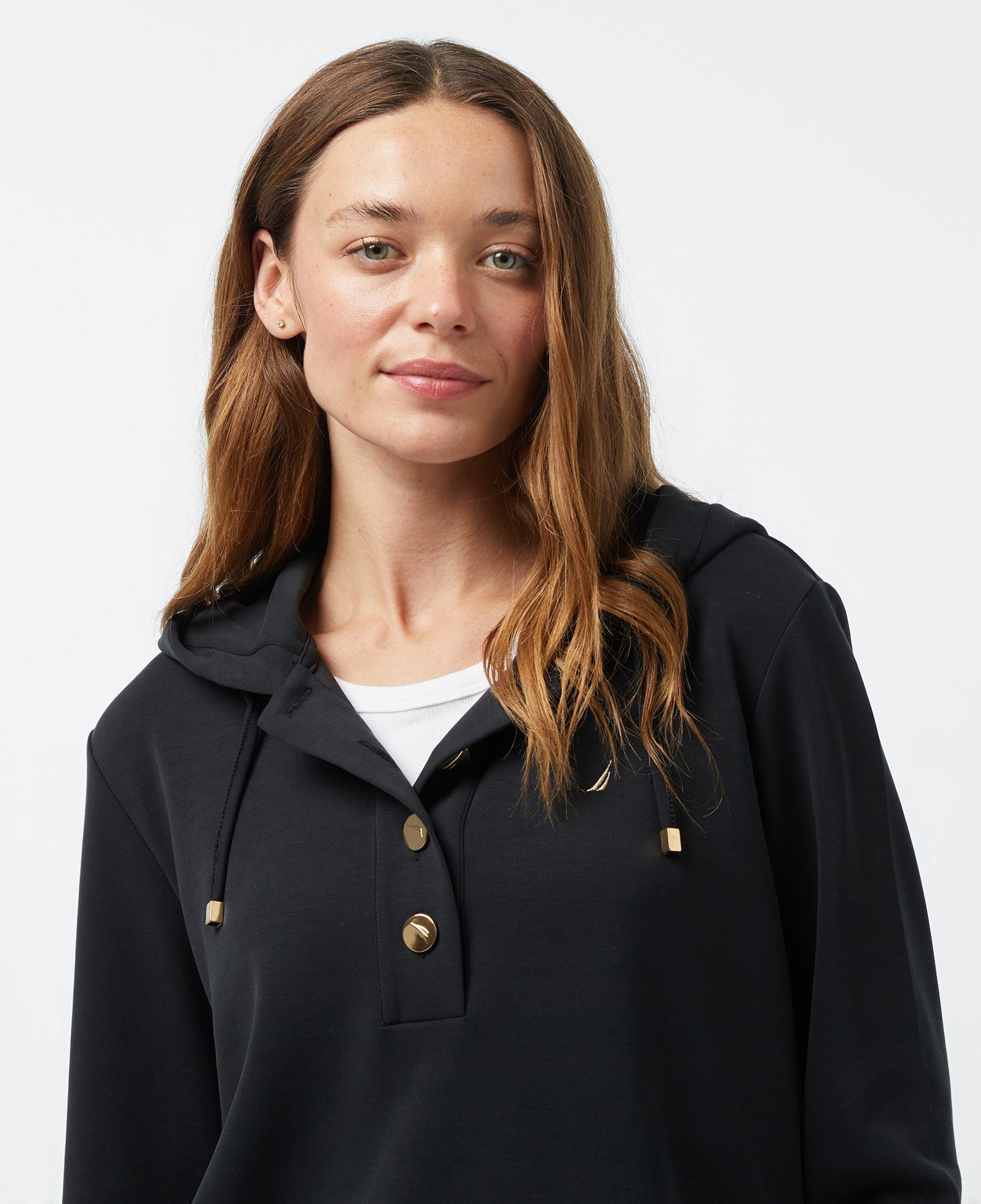 Nautica Kadın Siyah Regular Fit Sweatshirt