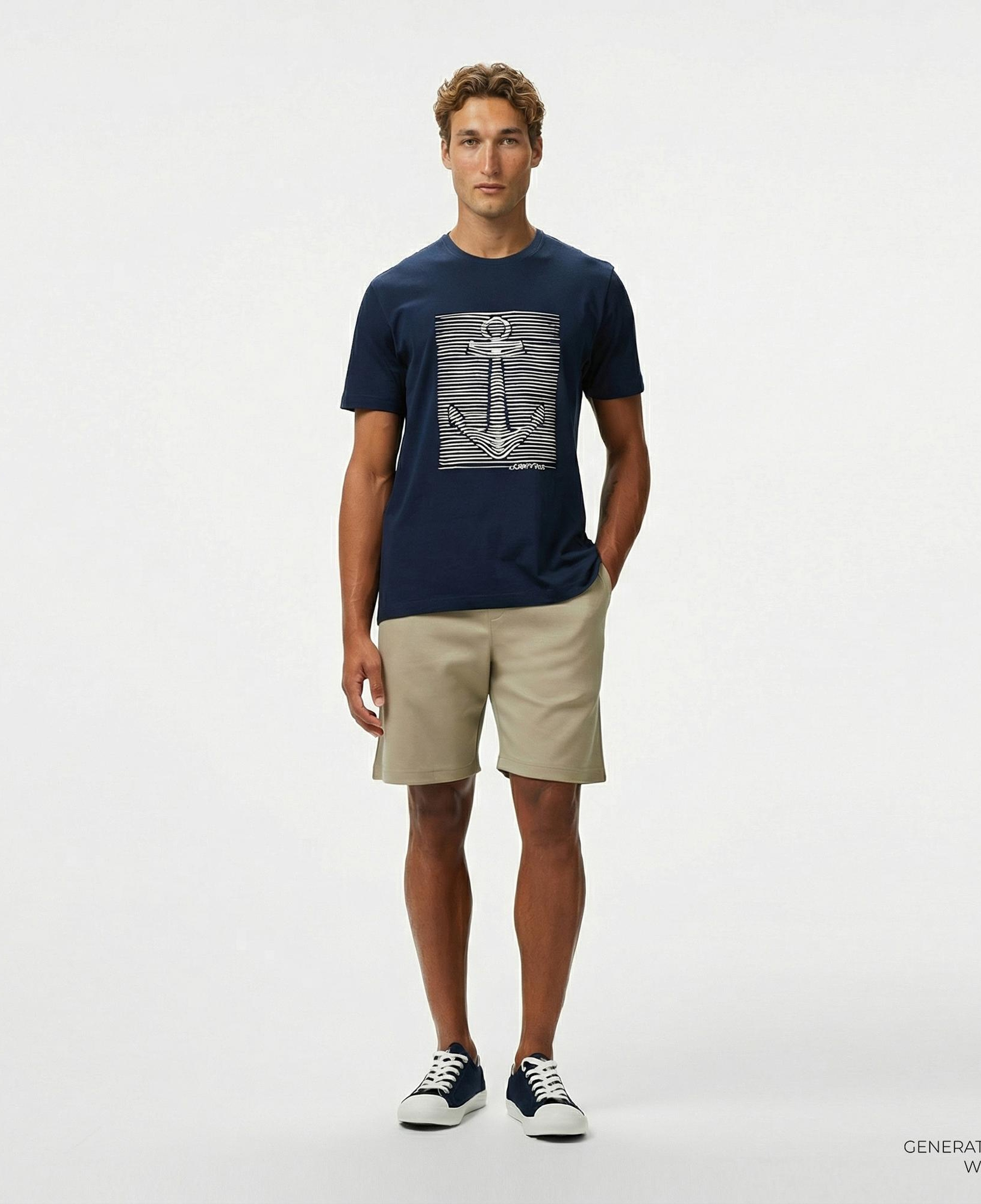 Nautica Erkek Bej Regular Fit Şort