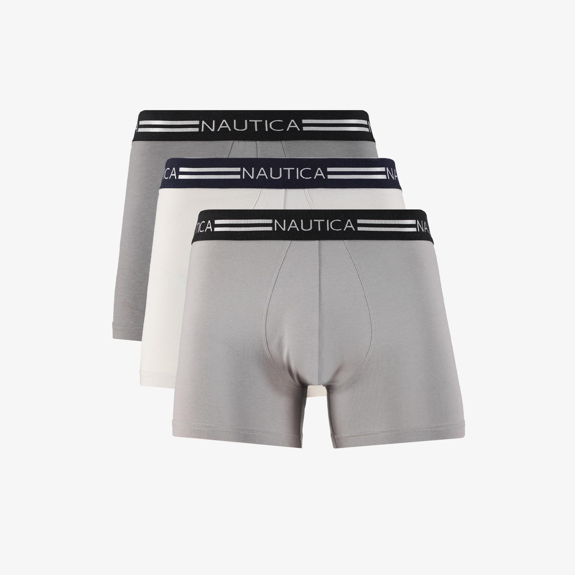 Nautica Erkek Gri Standart Fit 3'lü Boxer