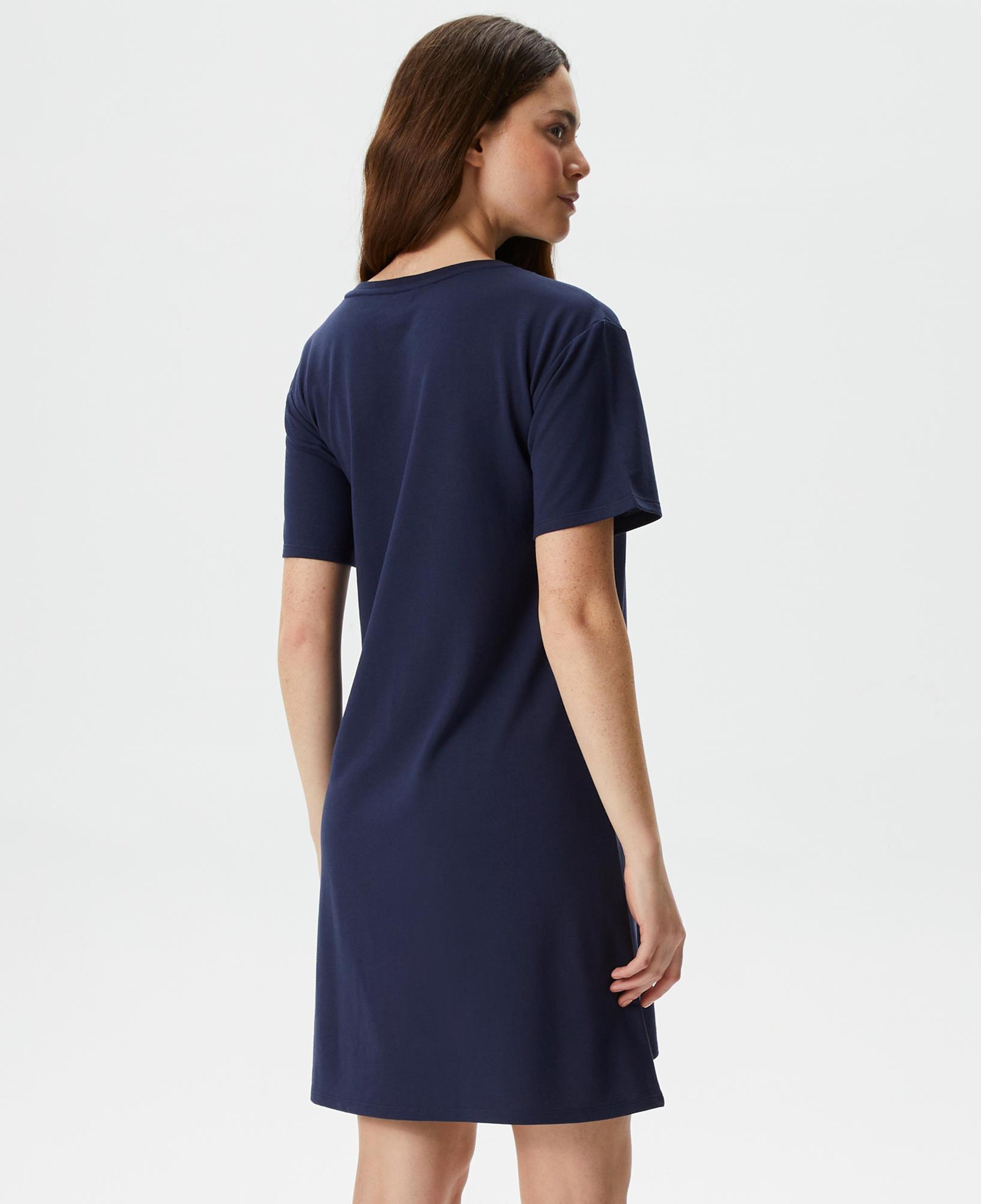 Nautica Kadın Lacivert Relaxed Fit Kısa Kollu Elbise