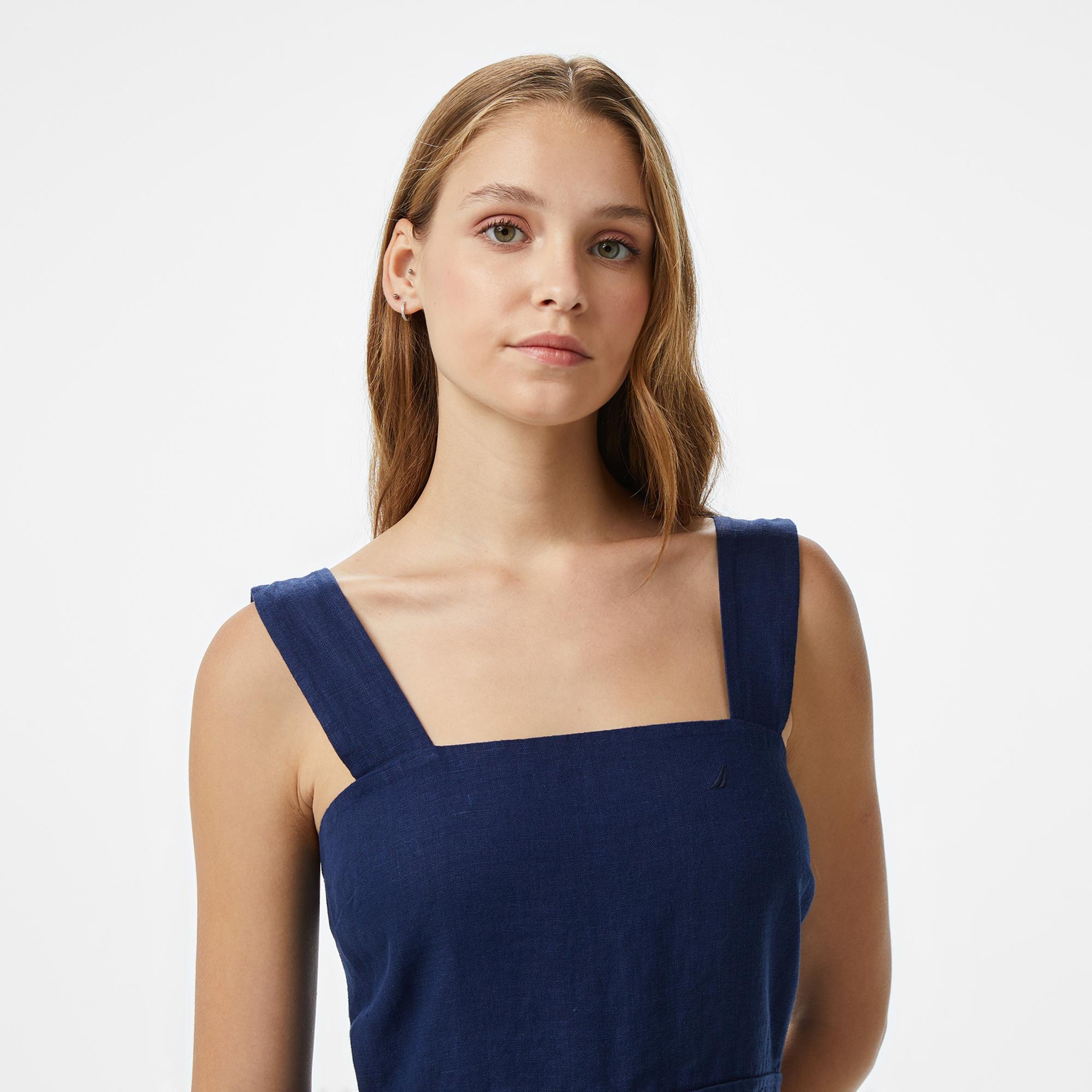 Nautica Kadın Lacivert Regular Fit Elbise