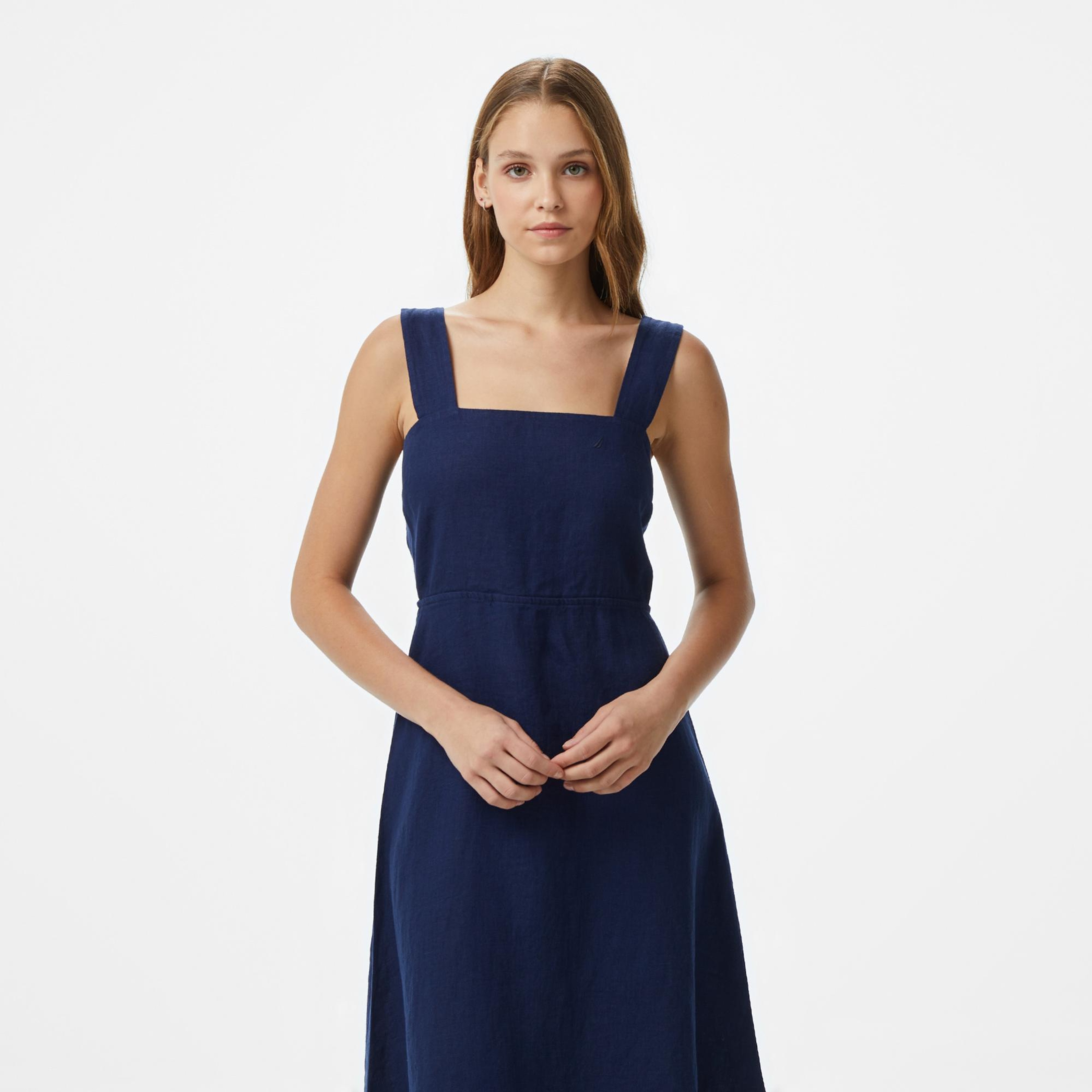 Nautica Kadın Lacivert Regular Fit Elbise