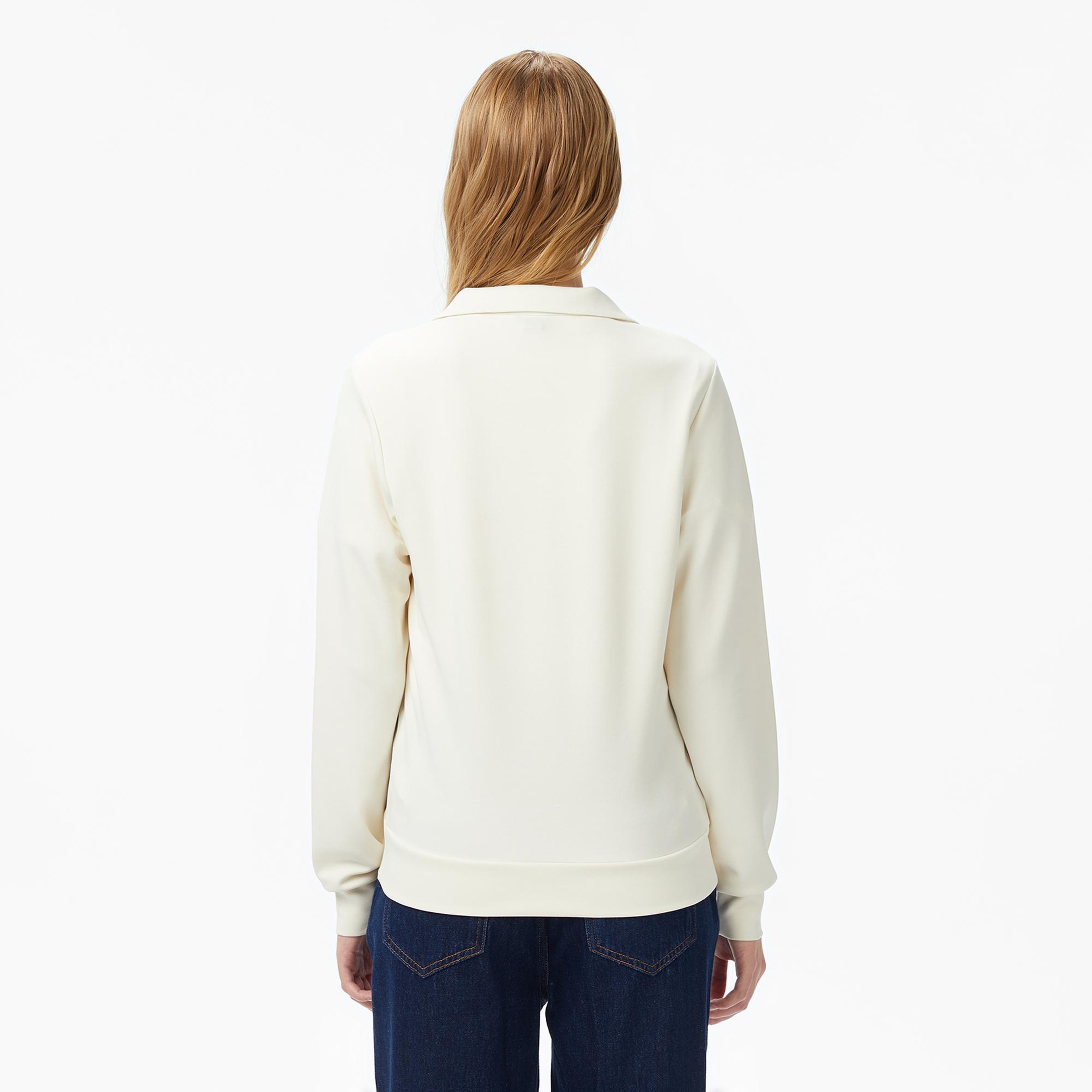 Nautica Kadın Krem Rengi Regular Fit Sweatshirt