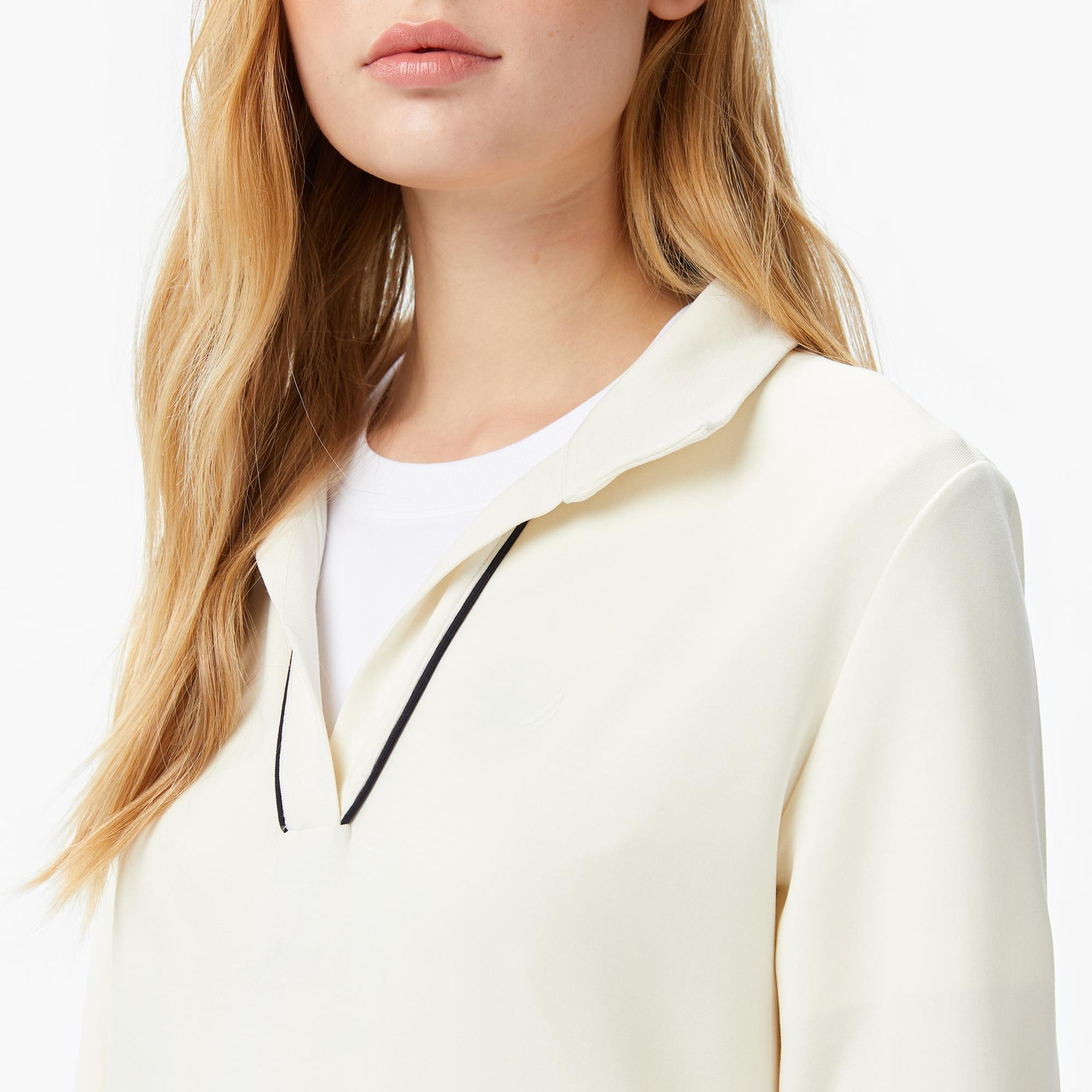 Nautica Kadın Krem Rengi Regular Fit Sweatshirt