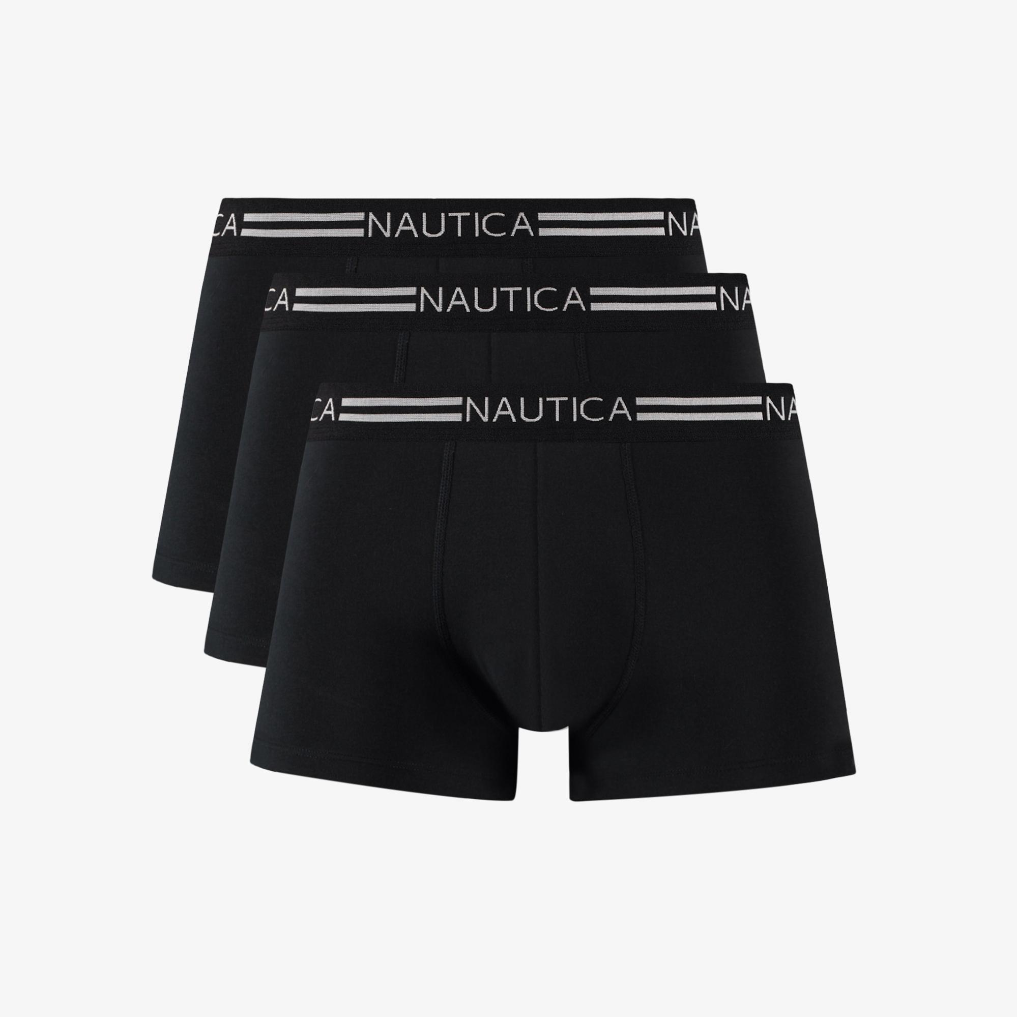Nautica Erkek Siyah Standart Fit 3'lü Boxer