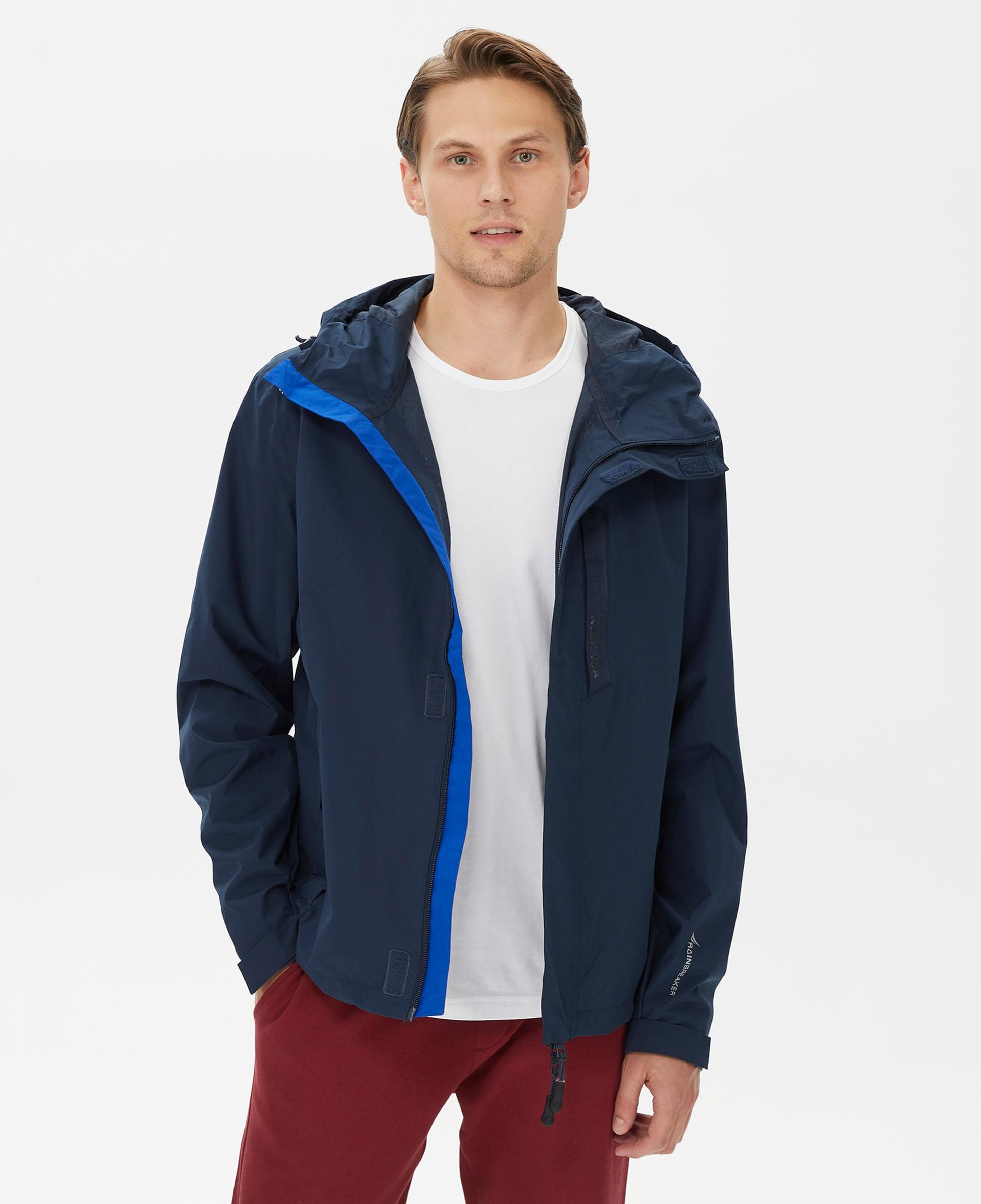 Nautica Erkek Lacivert Su Kaydırma Özellikli Yağmurluk