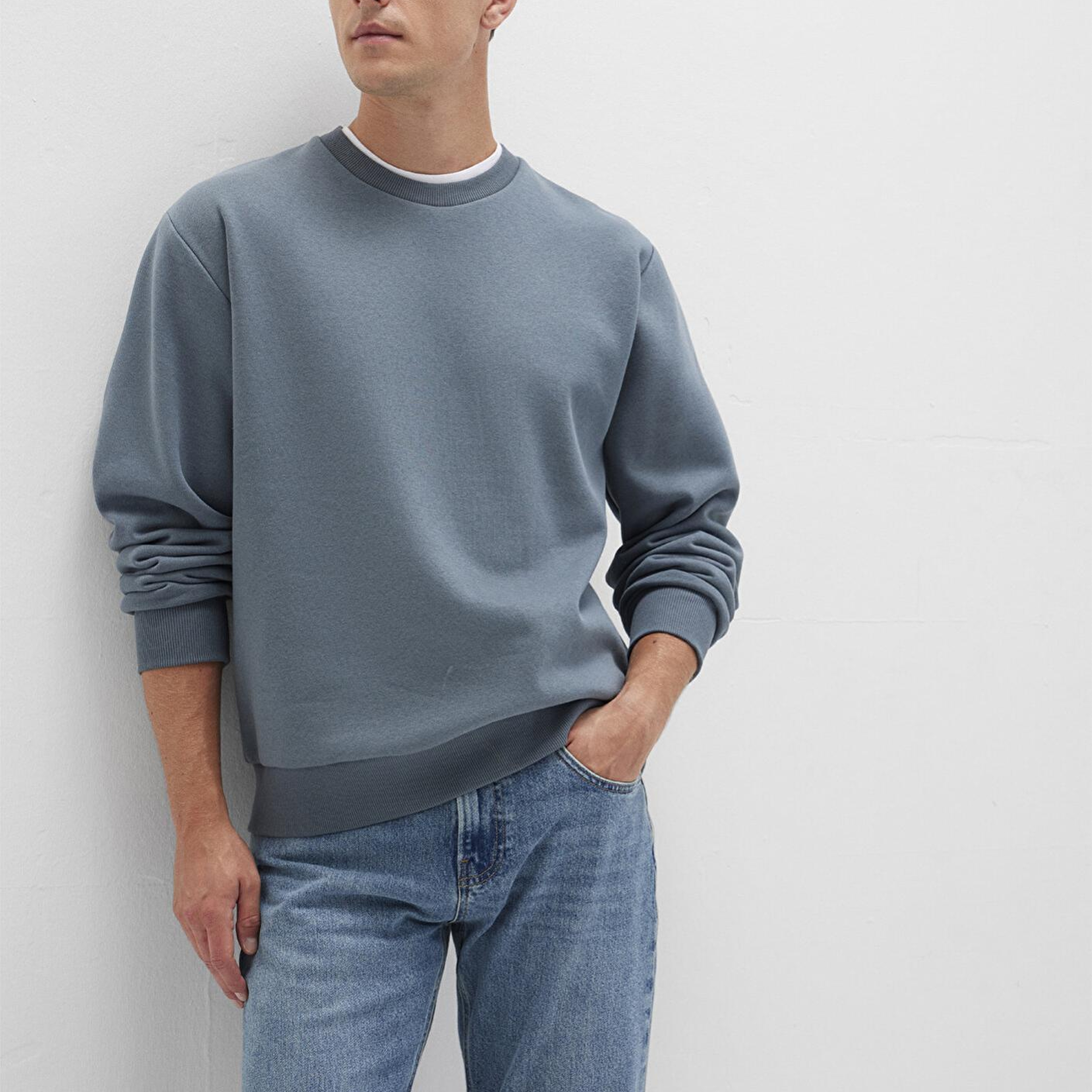 Mavi Bisiklet Yaka Mavi Basic Sweatshirt 0S10276-80889