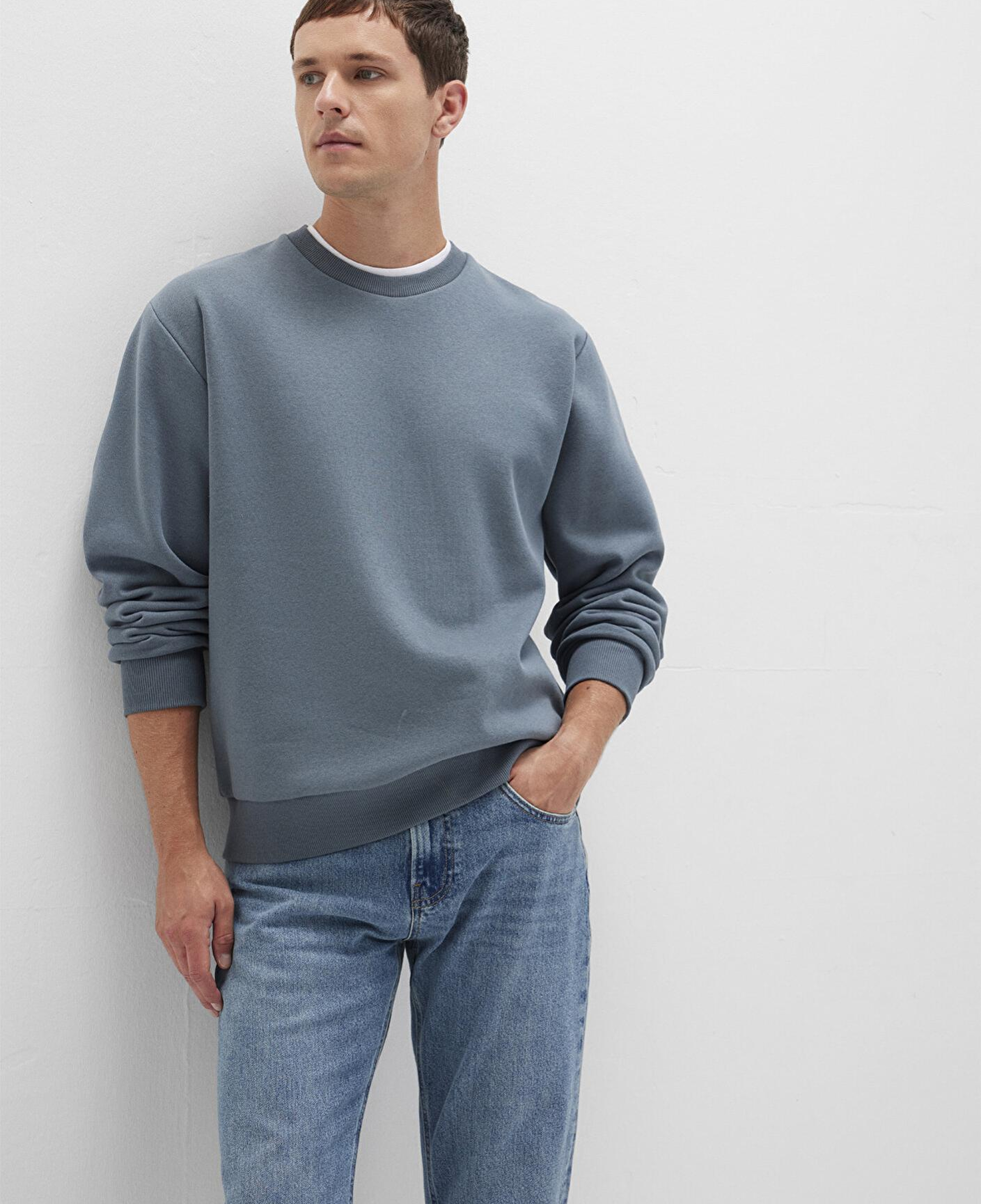 Mavi Bisiklet Yaka Mavi Basic Sweatshirt 0S10276-80889