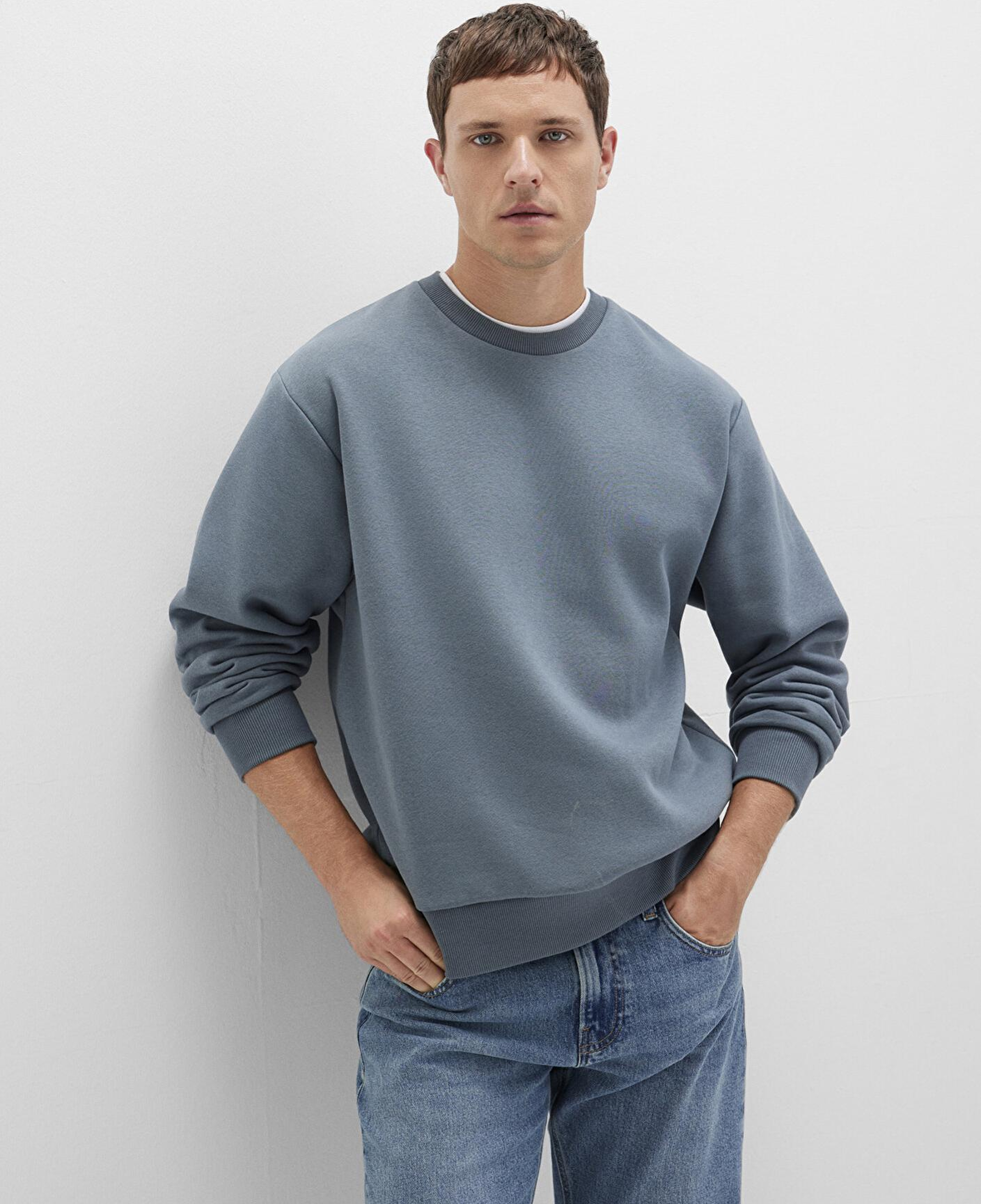 Mavi Bisiklet Yaka Mavi Basic Sweatshirt 0S10276-80889