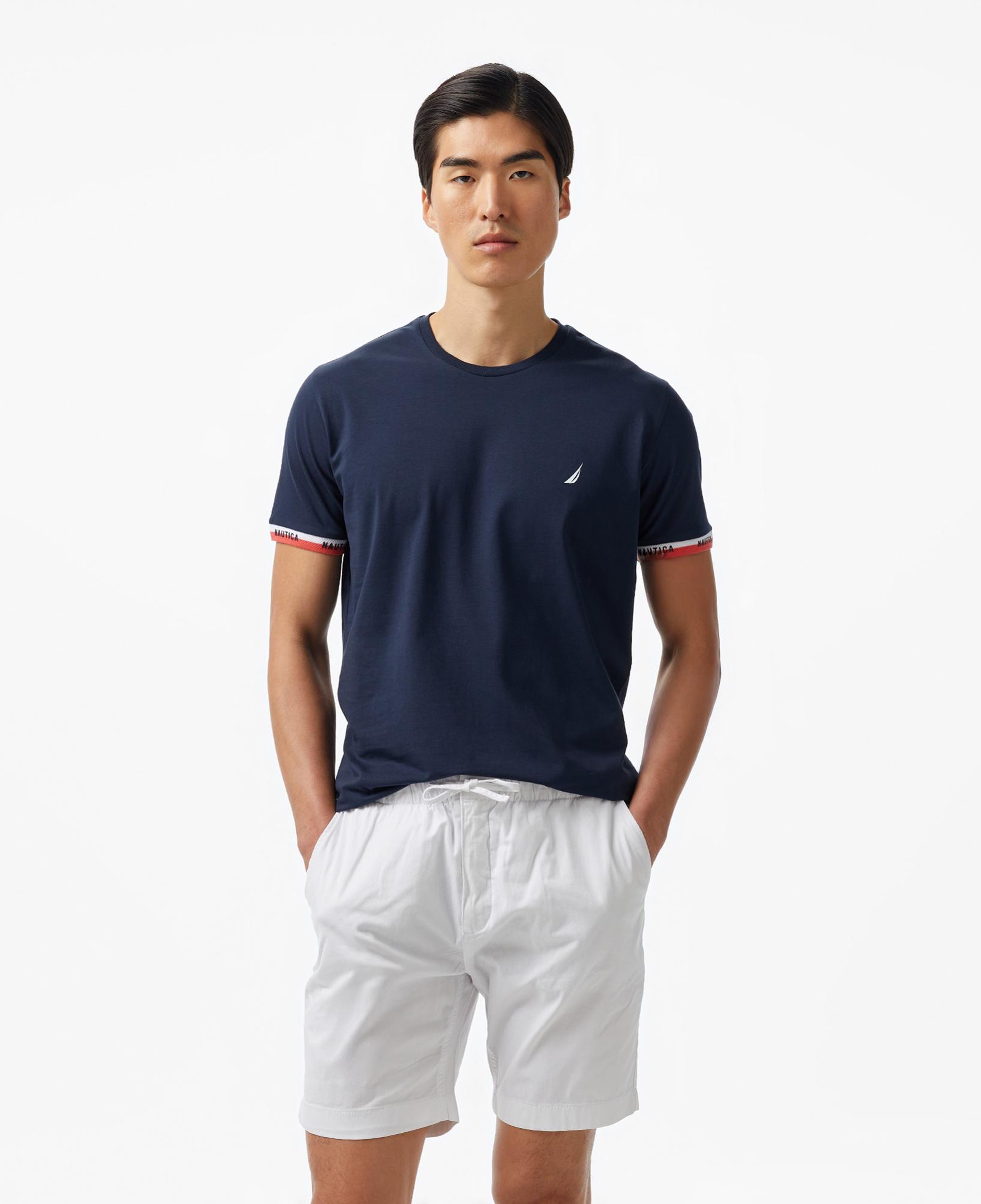 Nautica Erkek Lacivert Regular Fit T-Shirt