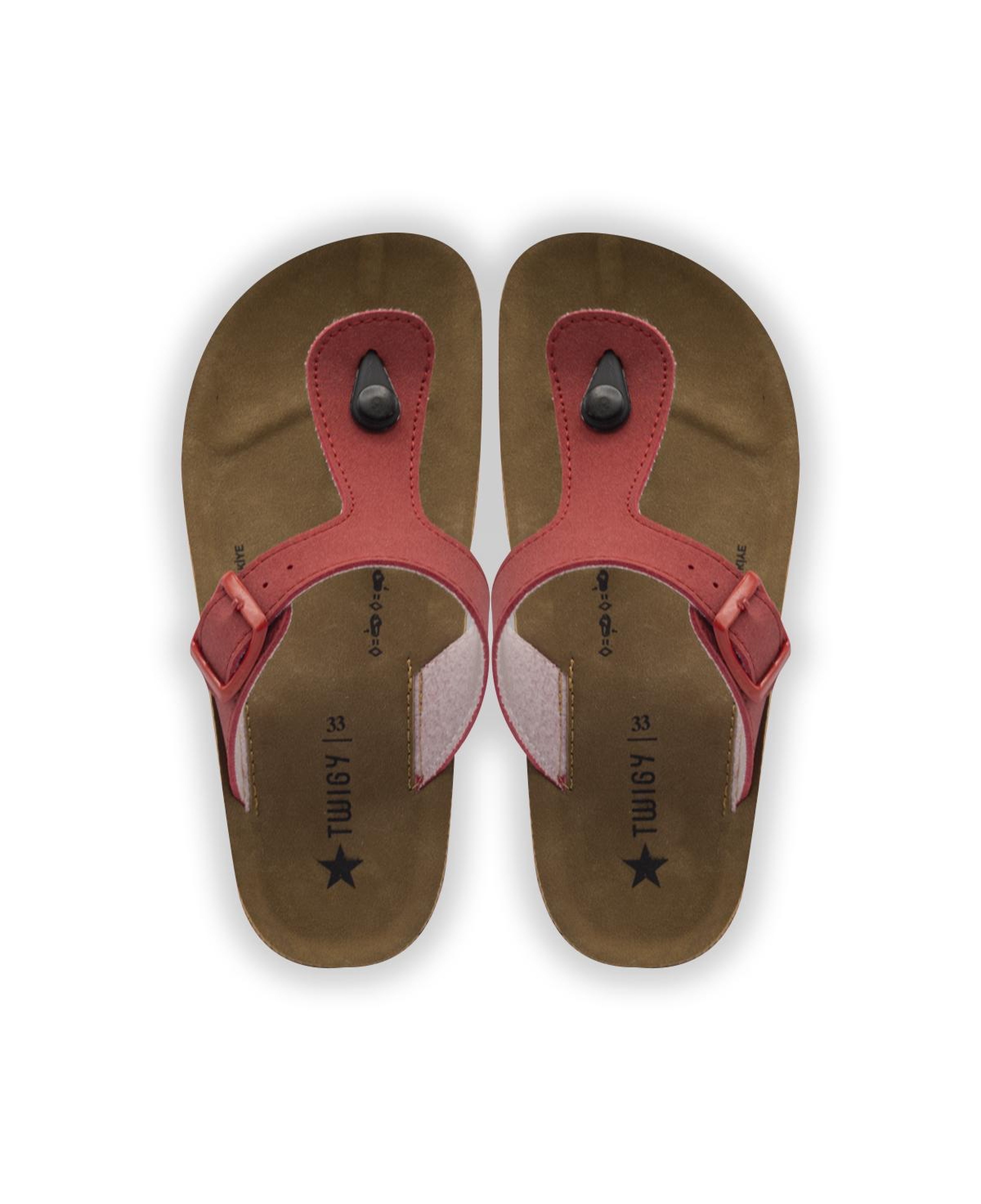 Aris Çocuk Parmak Arası Terlik Kırmızı 30/35