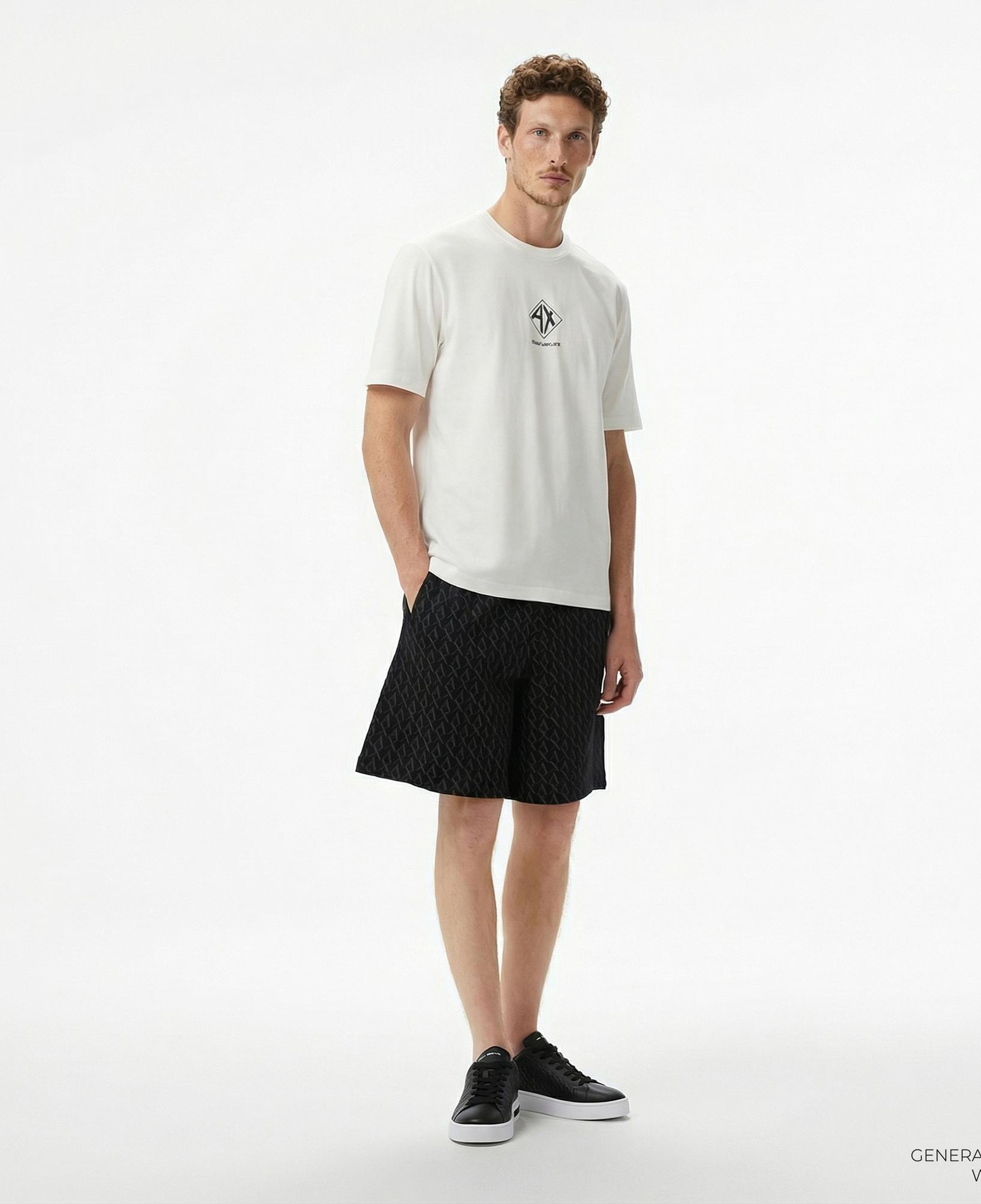 Armani Exchange Erkek Siyah Bermuda Şort