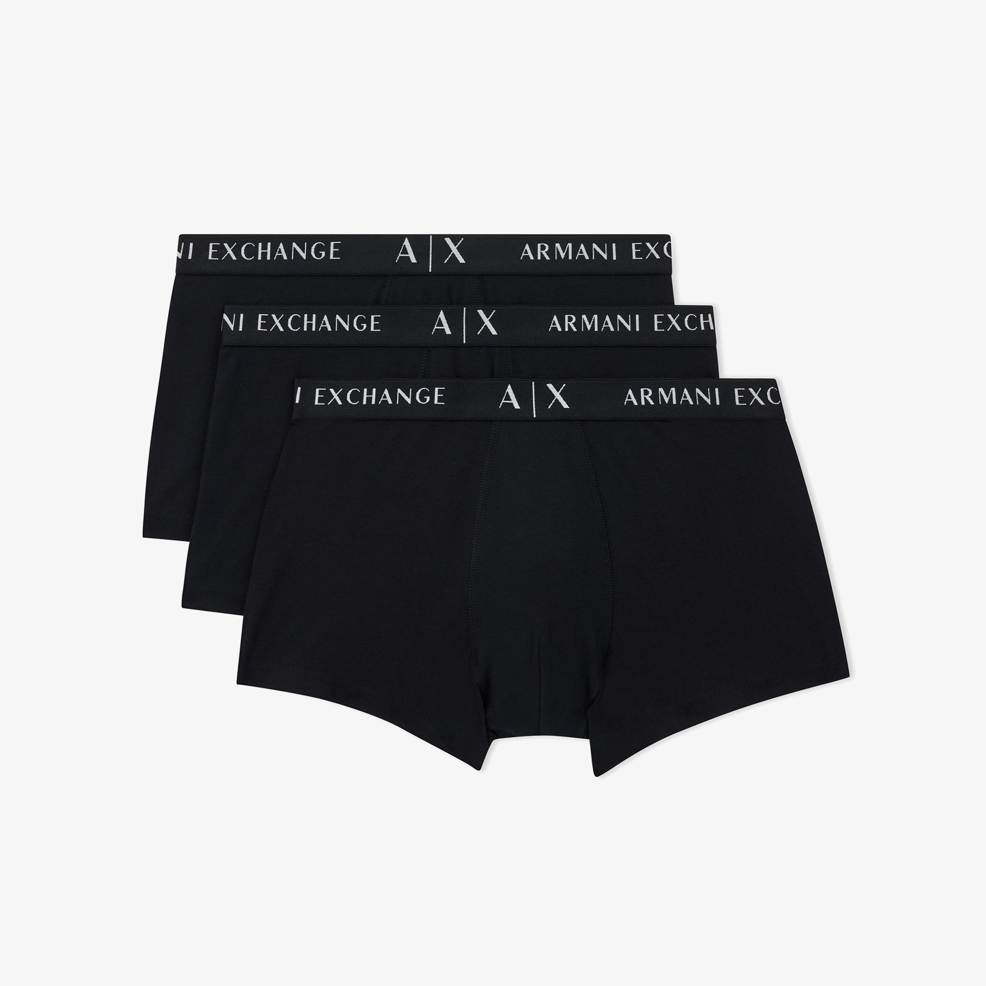 Armani Exchange Erkek Siyah Boxer
