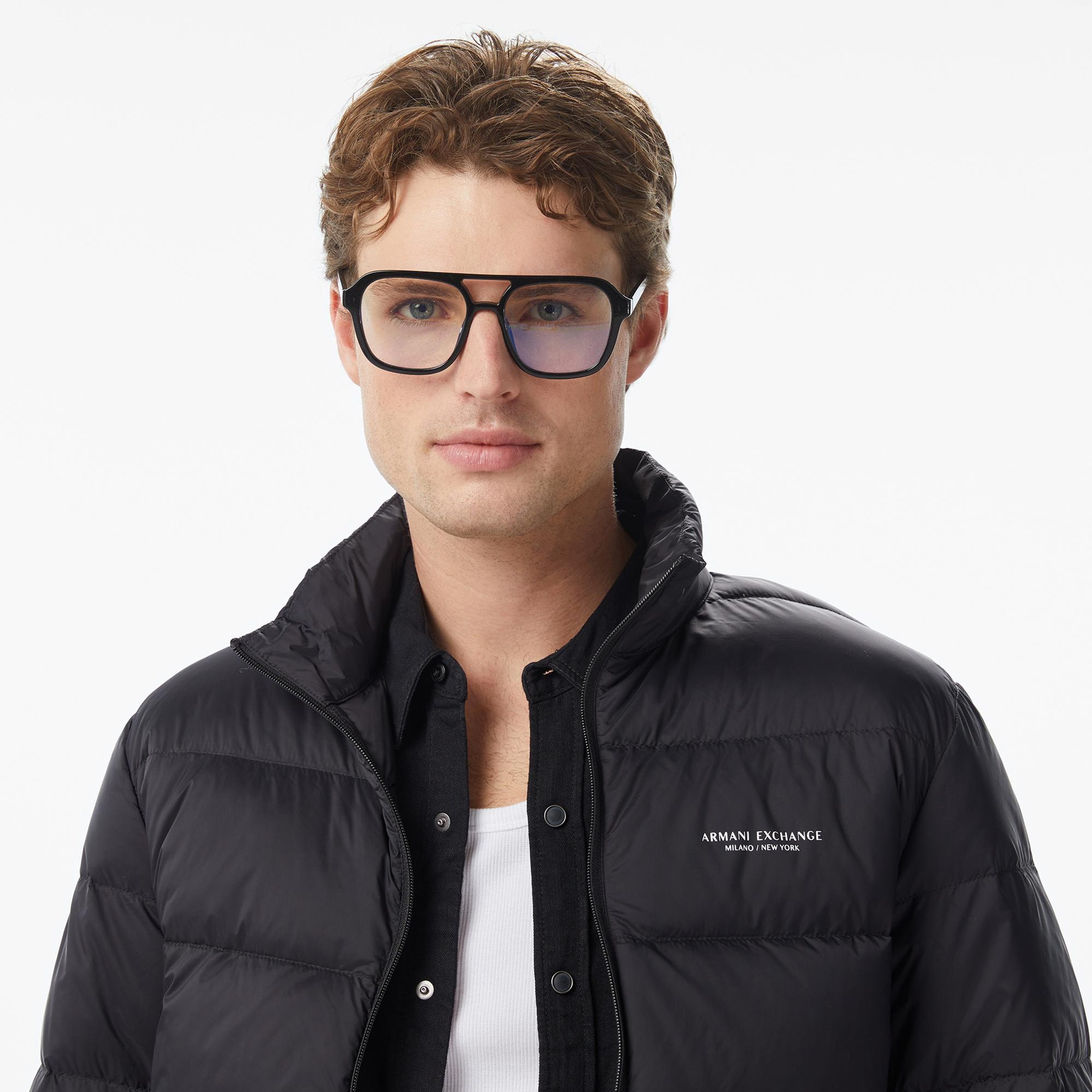 Armani Exchange Erkek Siyah Mont