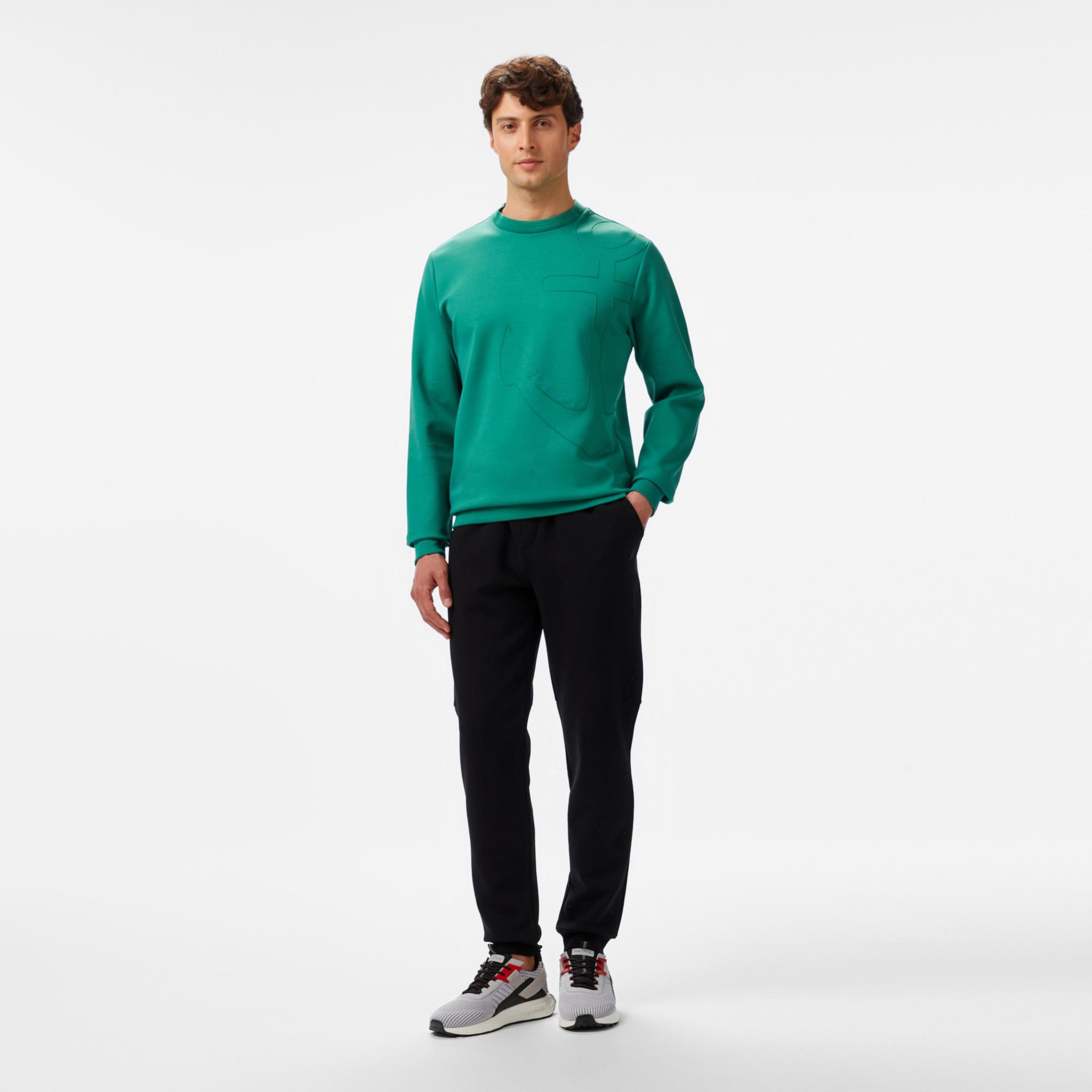 Nautica Erkek Yeşil Regular Fit Sweatshirt