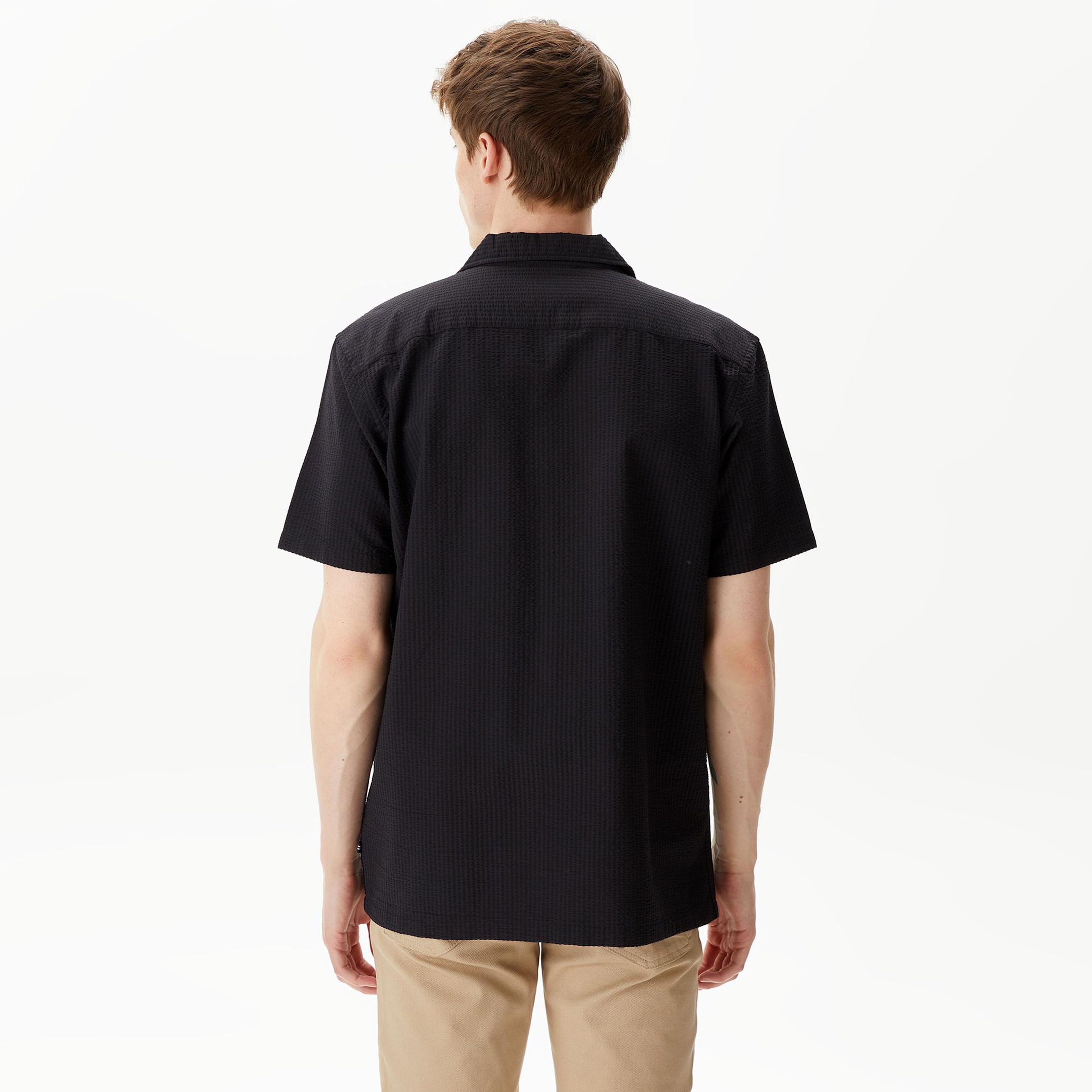 Nautica Erkek Siyah Classic Fit Kısa Kollu Gömlek