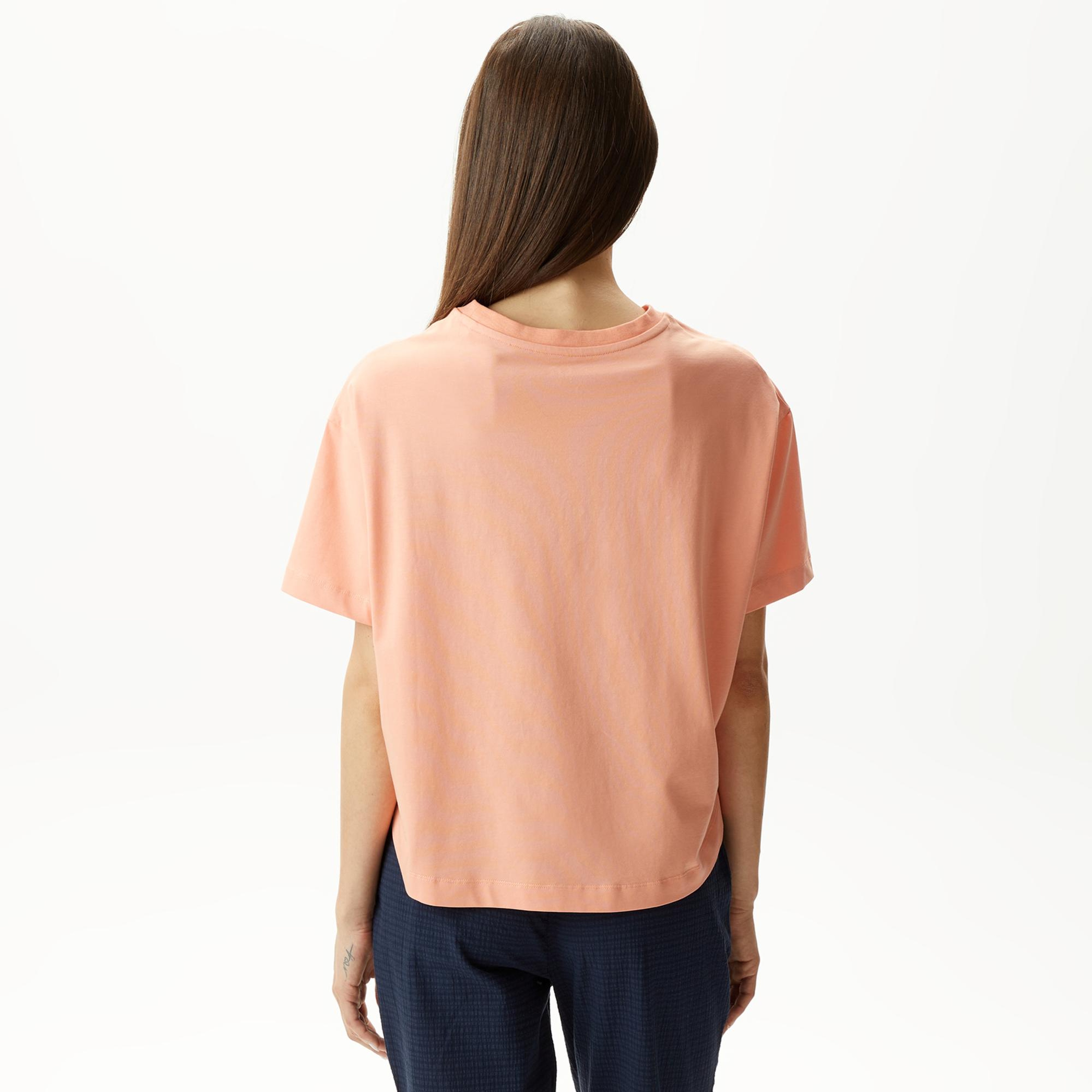 Nautica Kadın Turuncu Relaxed Fit T-Shirt