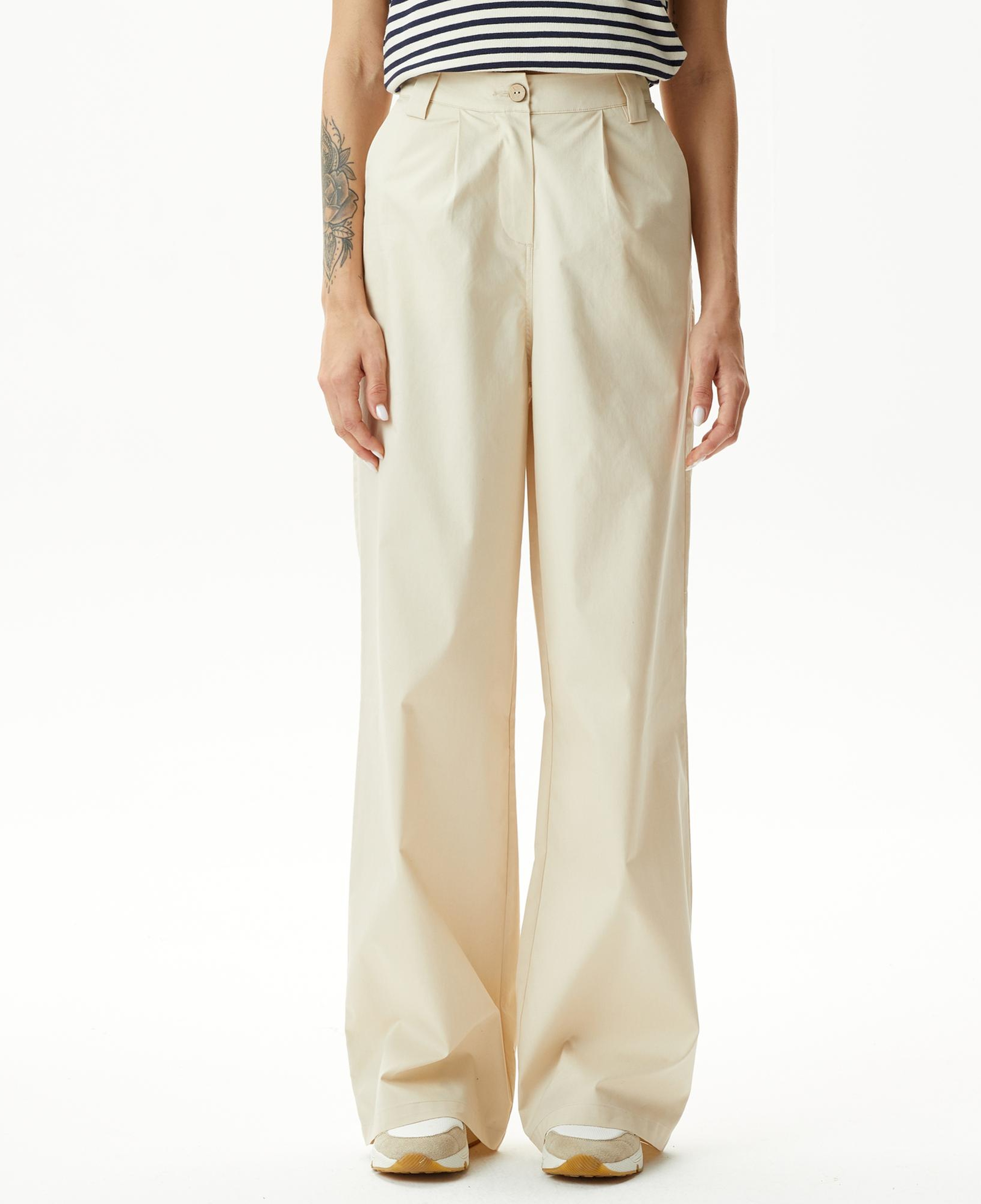 Nautica Kadın Beyaz Standart Fit Pantolon