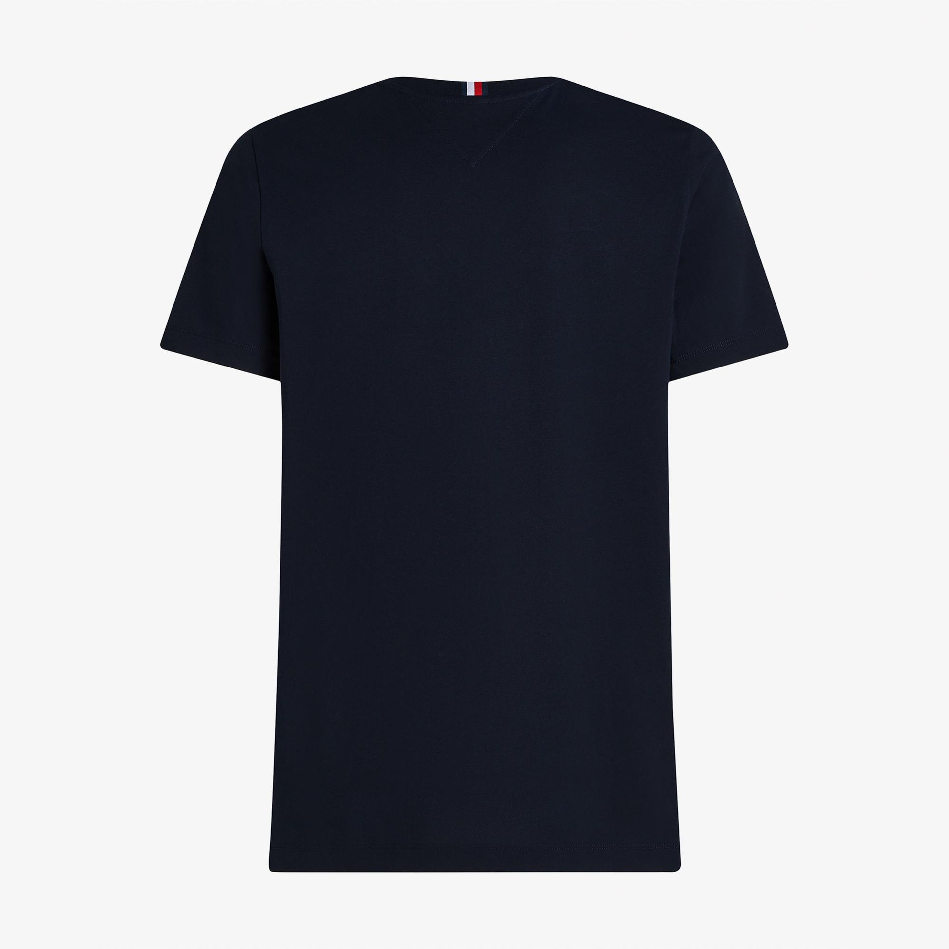 Tommy Hilfiger Script Logo Erkek Lacivert T-Shirt